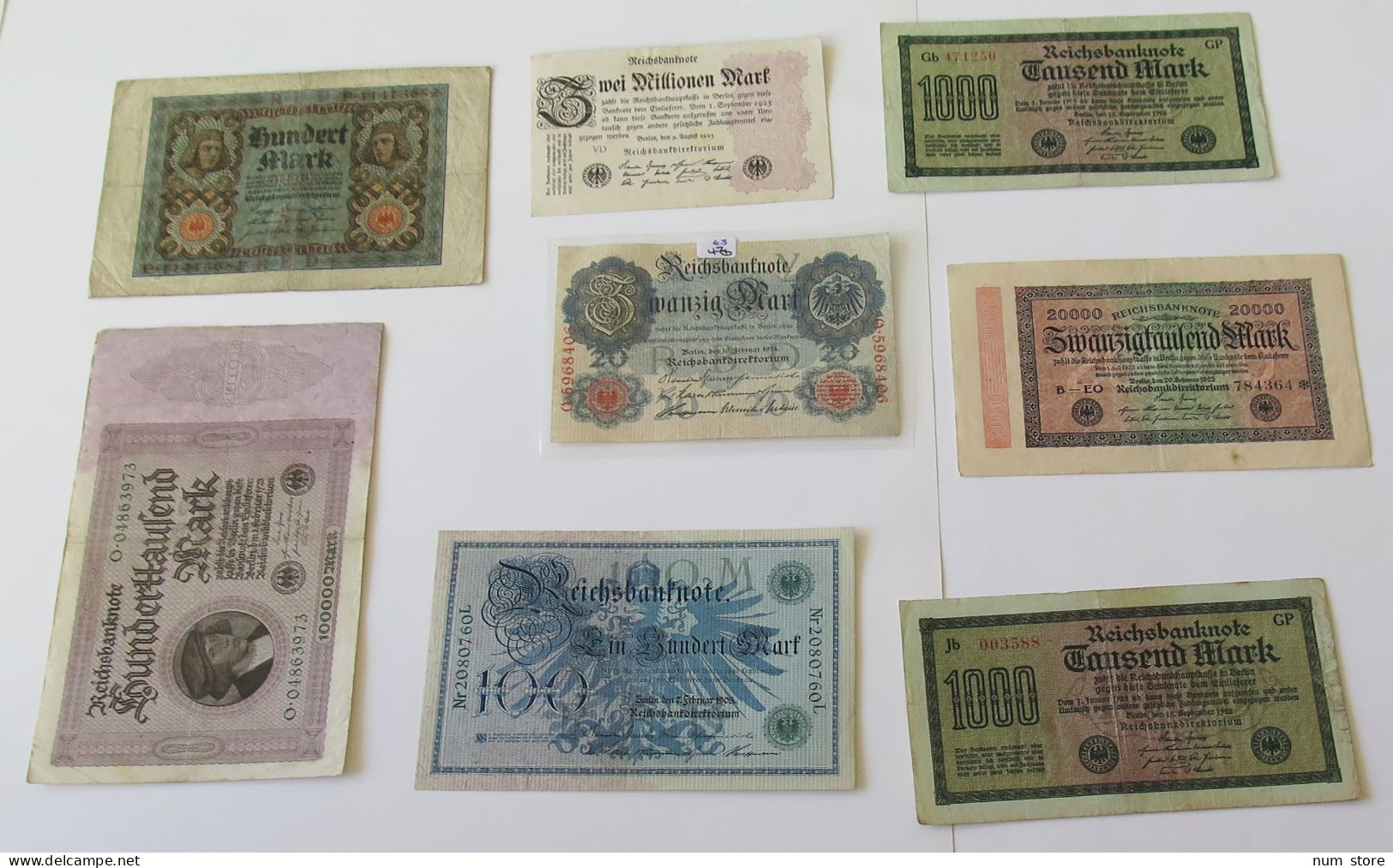 GERMANY COLLECTION BANKNOTES, LOT 15pc EMPIRE #xb 011 - Collezioni