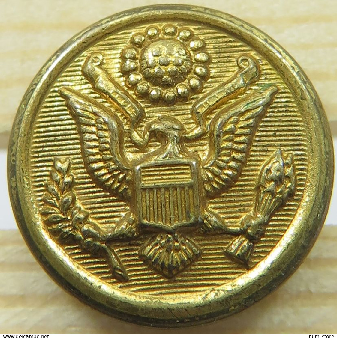 UNITED STATES MEDAL / BUTTON EAGLE WATERBURY 16MM #alb059 0431 - Autres & Non Classés