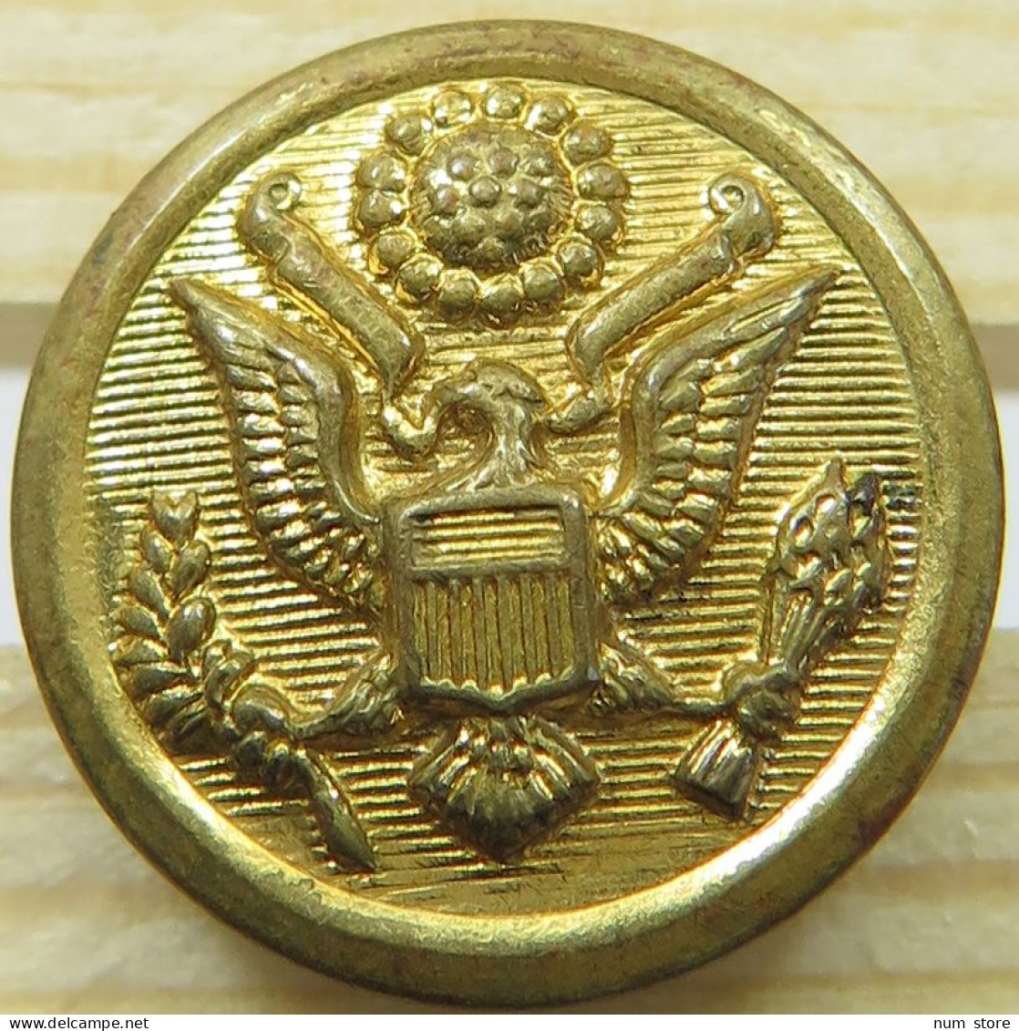 UNITED STATES MEDAL / BUTTON EAGLE WATERBURY 16MM #alb059 0435 - Autres & Non Classés