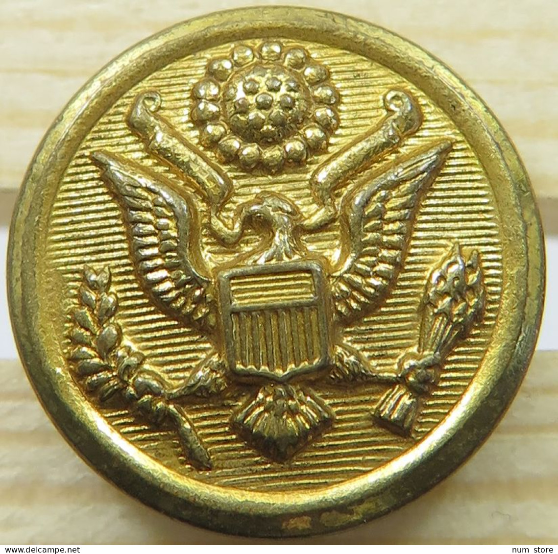 UNITED STATES MEDAL / BUTTON EAGLE WATERBURY 16MM #alb059 0425 - Autres & Non Classés