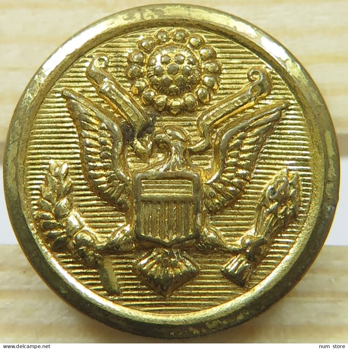 UNITED STATES MEDAL / BUTTON EAGLE WATERBURY 16MM #alb059 0427 - Autres & Non Classés