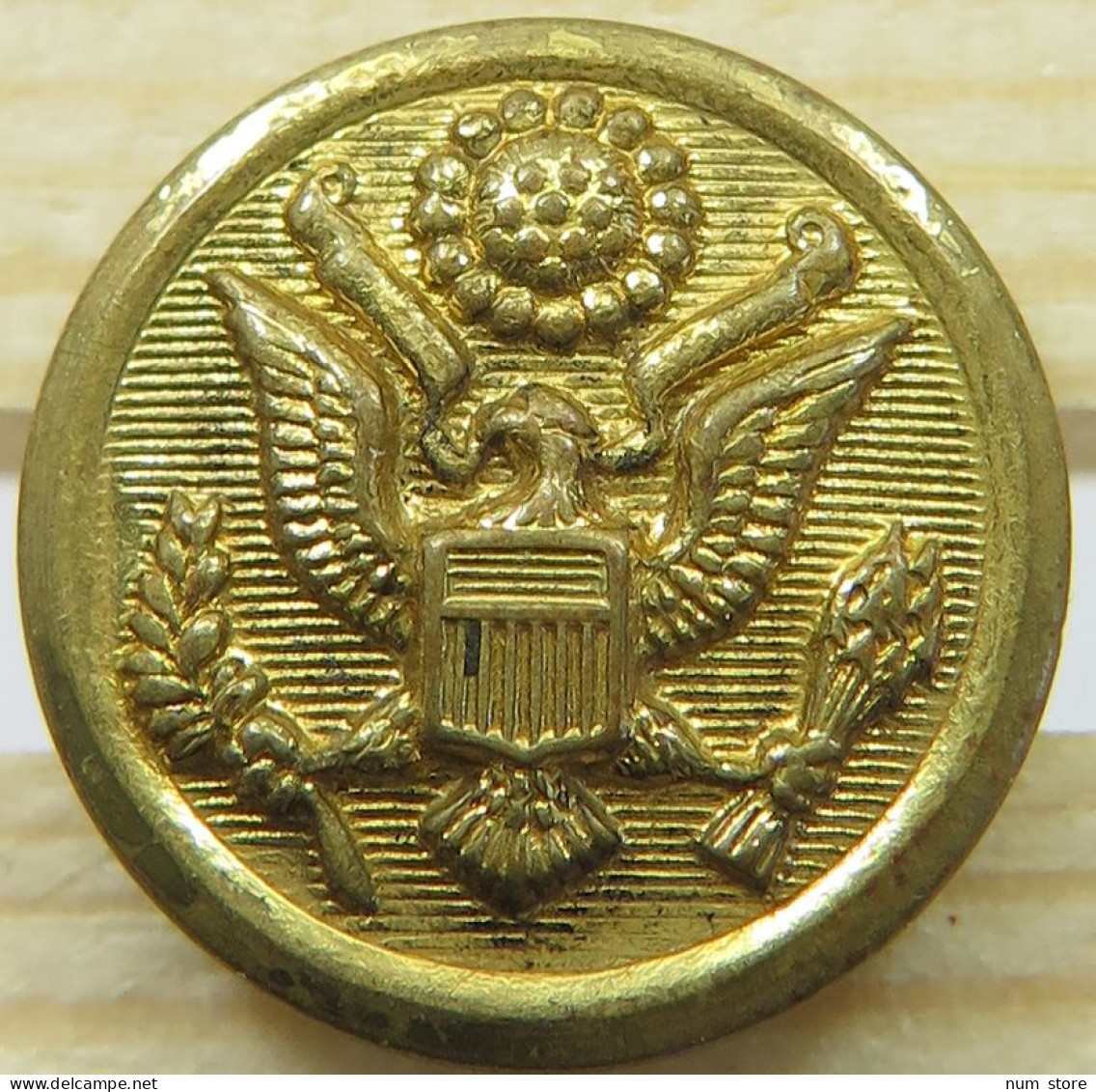 UNITED STATES MEDAL / BUTTON EAGLE WATERBURY 16MM #alb059 0433 - Autres & Non Classés