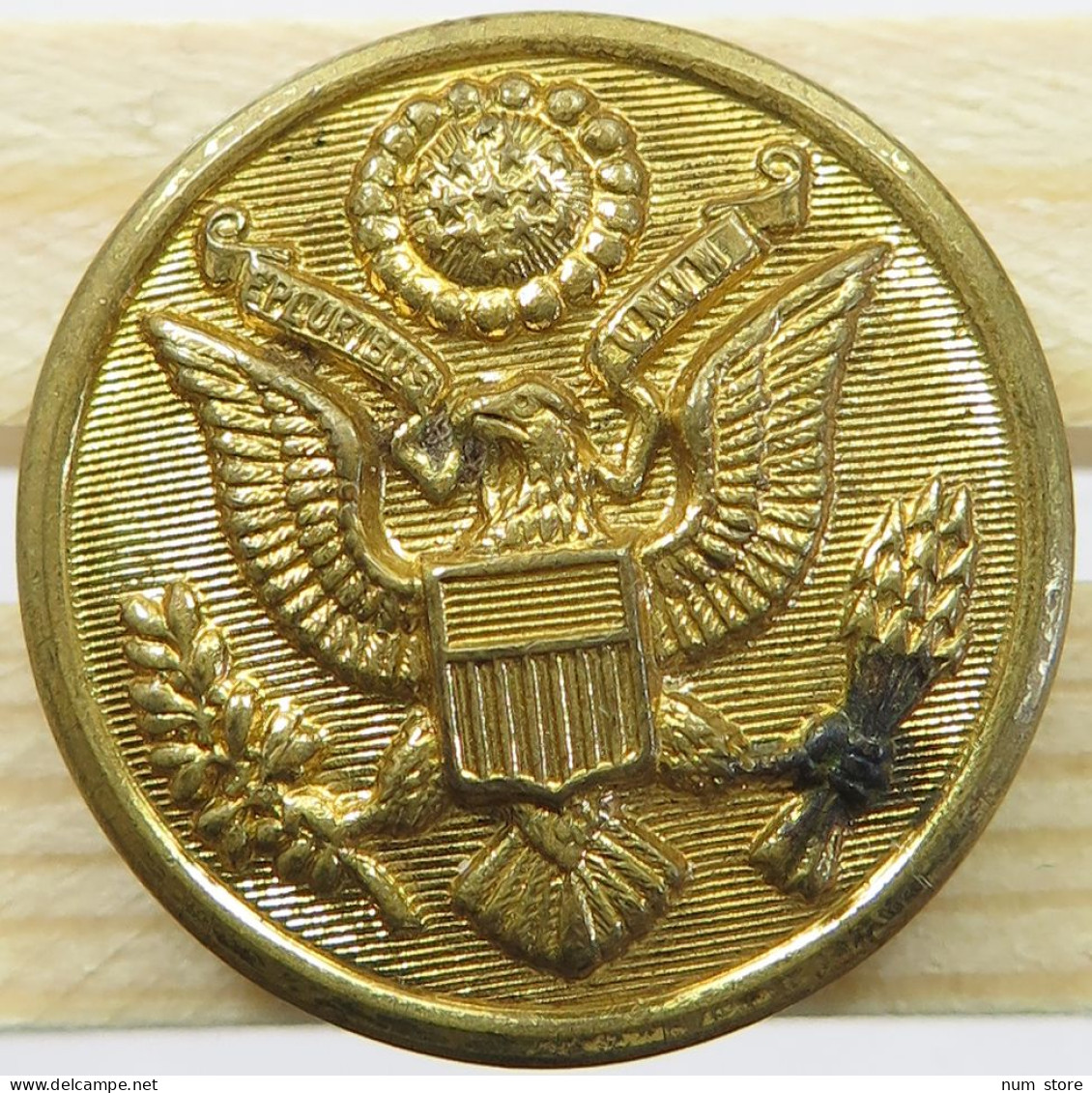 UNITED STATES MEDAL / BUTTON EAGLE WATERBURY 23MM #alb059 0419 - Autres & Non Classés