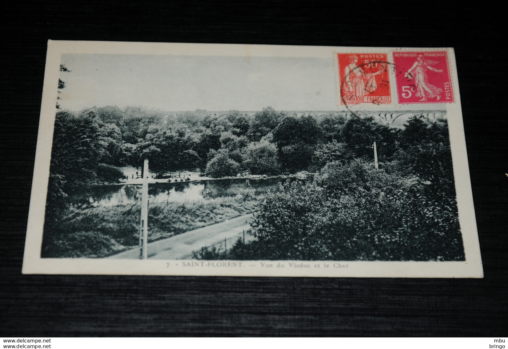 A8957       SAINT FLORENT, VUE DU VIADUC ET LE CHER - 1937 - Saint-Florent-sur-Cher