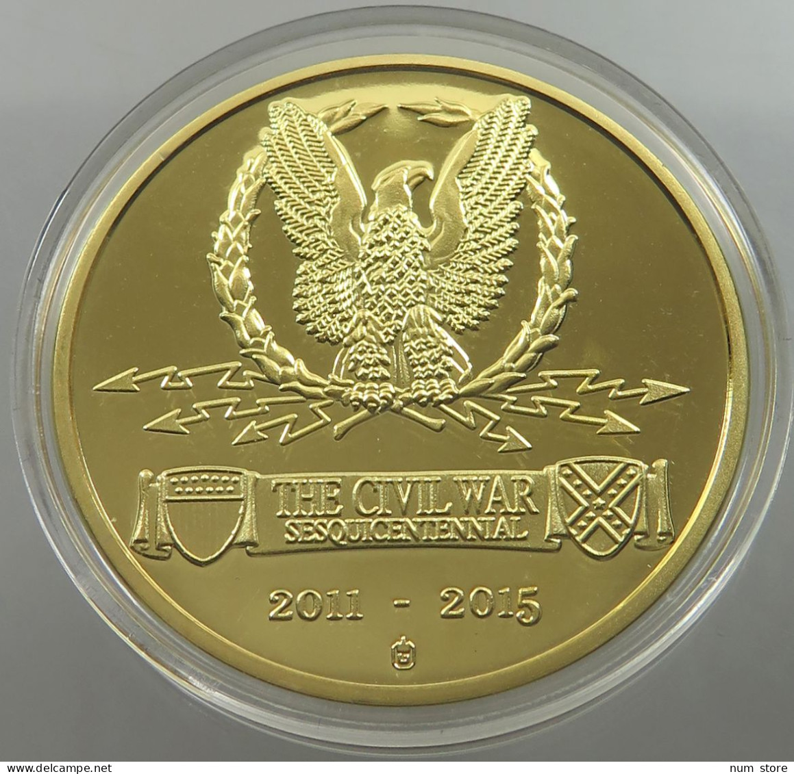 UNITED STATES PROOF MEDAL 2011 - 2015 SESQUICENTENNIAL 35 G, 43MM #sm07 0027 - Autres & Non Classés