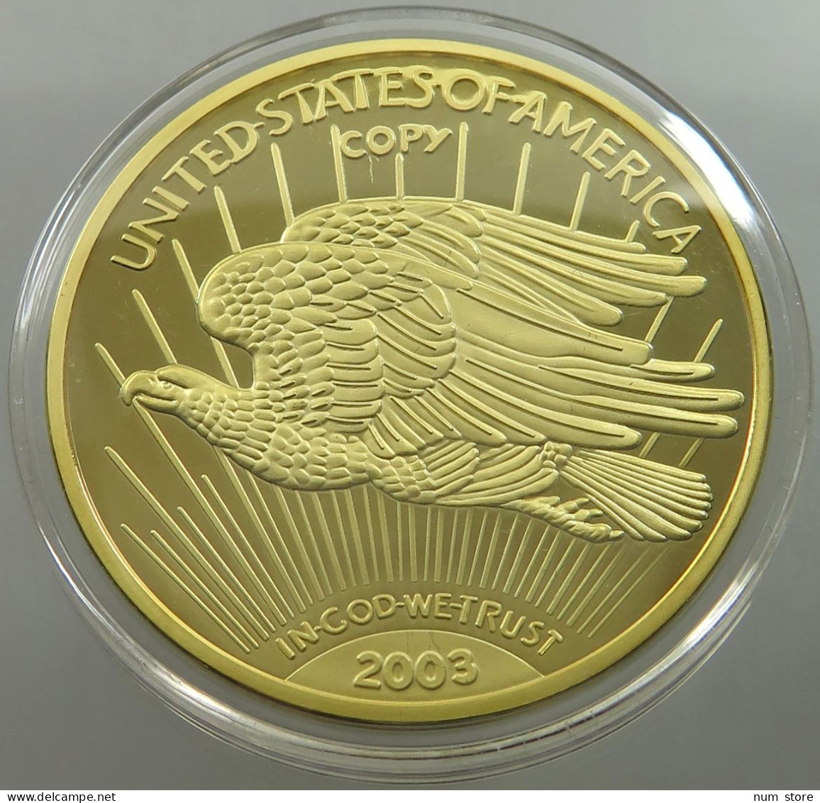 UNITED STATES PROOF MEDAL 2003 LIBERTY 35g, 44mm #sm06 0997 - Autres & Non Classés