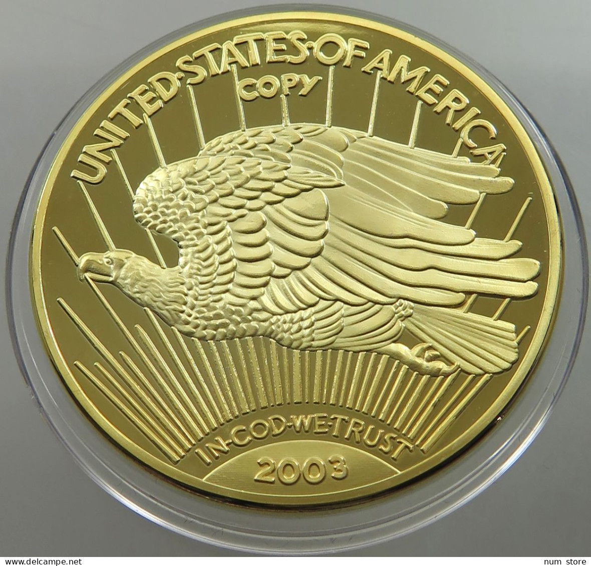 UNITED STATES PROOF MEDAL 2003 LIBERTY 35g, 44mm #sm06 0995 - Autres & Non Classés