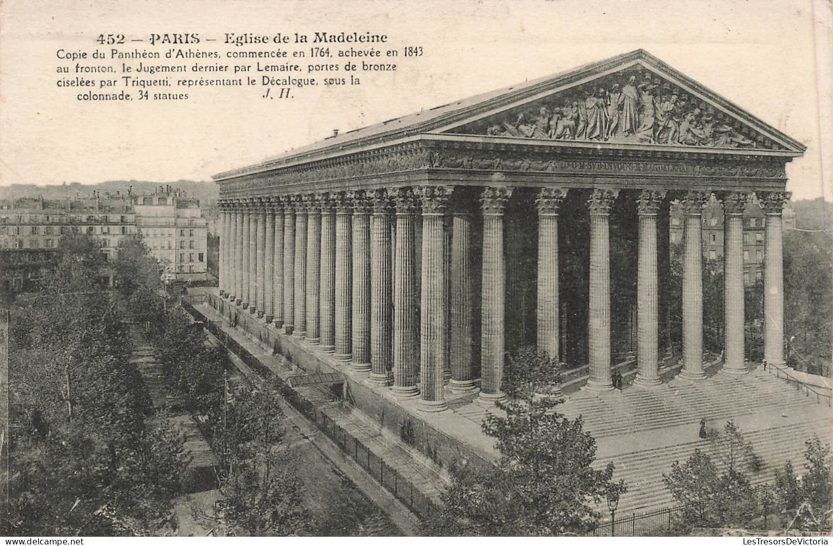FRANCE - Paris - Eglise De La Madeleine - Carte Postale Ancienne - Eglises