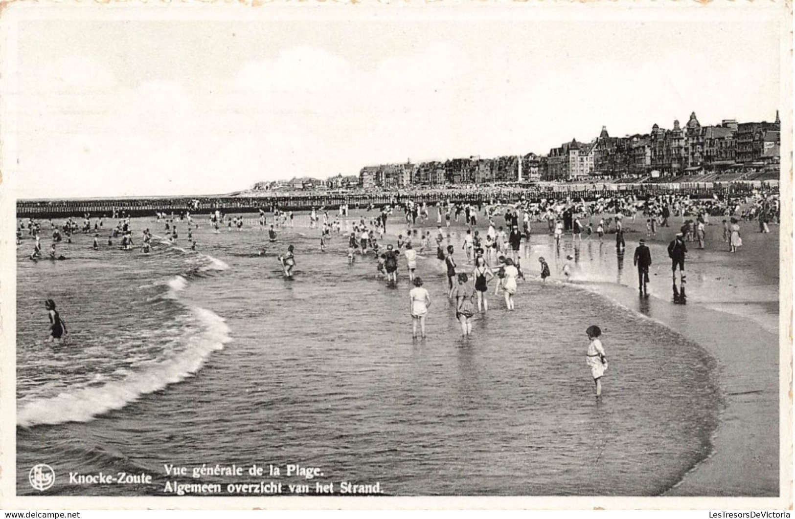 BELGIQUE - Knocke-Zoute - Vue Générale De La Place - Animé - Carte Postale Ancienne - Knokke