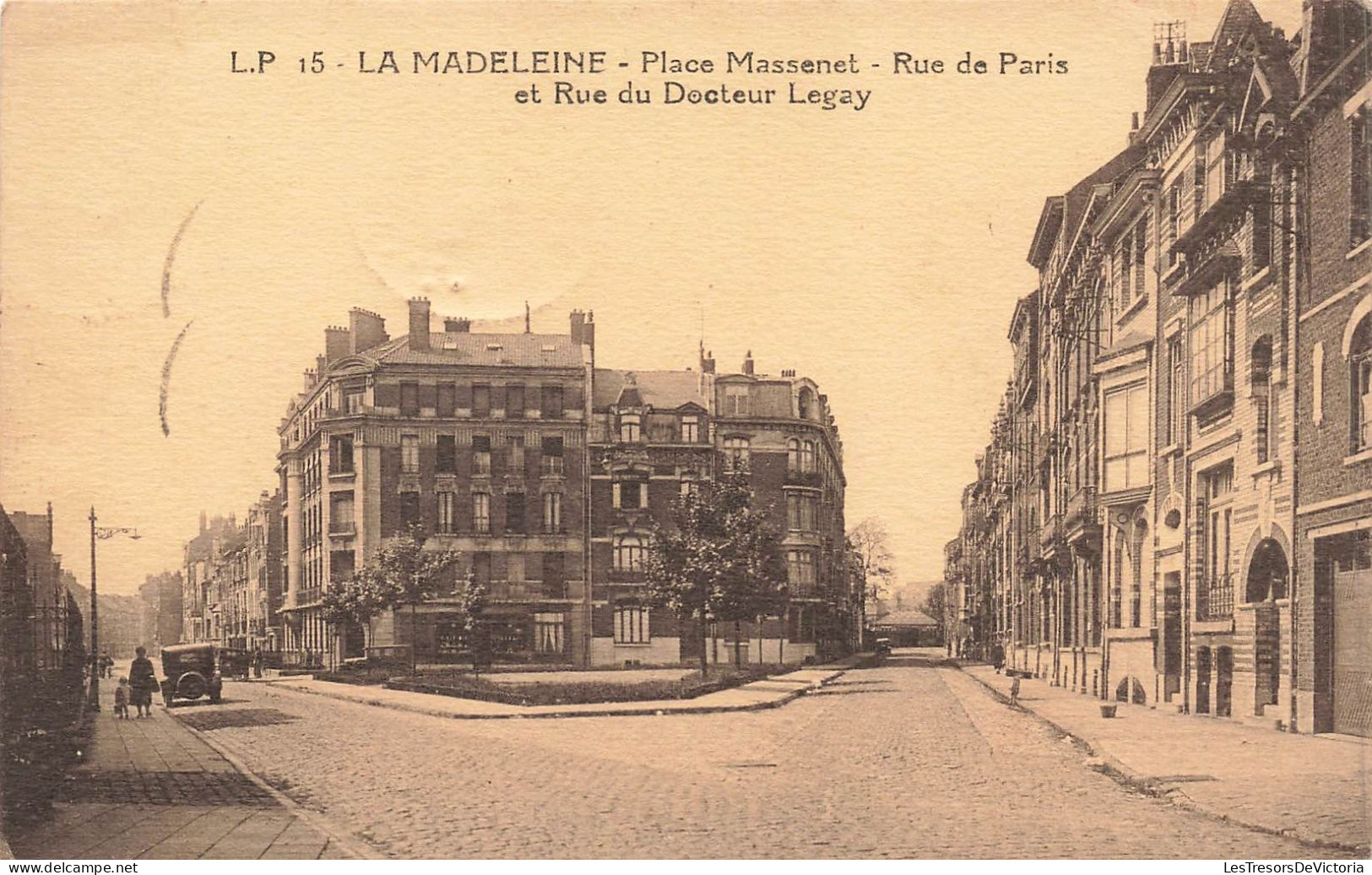 FRANCE - Paris - La Madeleine - Place Massenet - Rue De Paris Et Rue Du Docteur Legay - Carte Postale Ancienne - Plazas