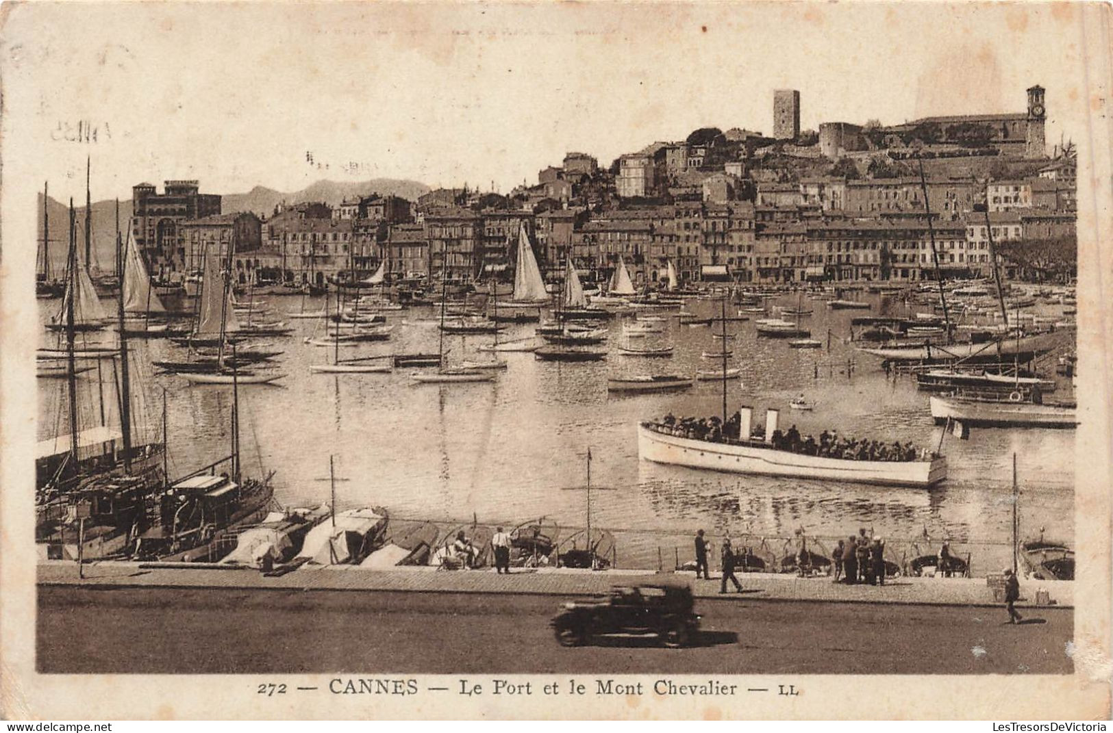 FRANCE - Cannes - Le Port Et Le Mont Chevalier - LL - Carte Postale Ancienne - Cannes