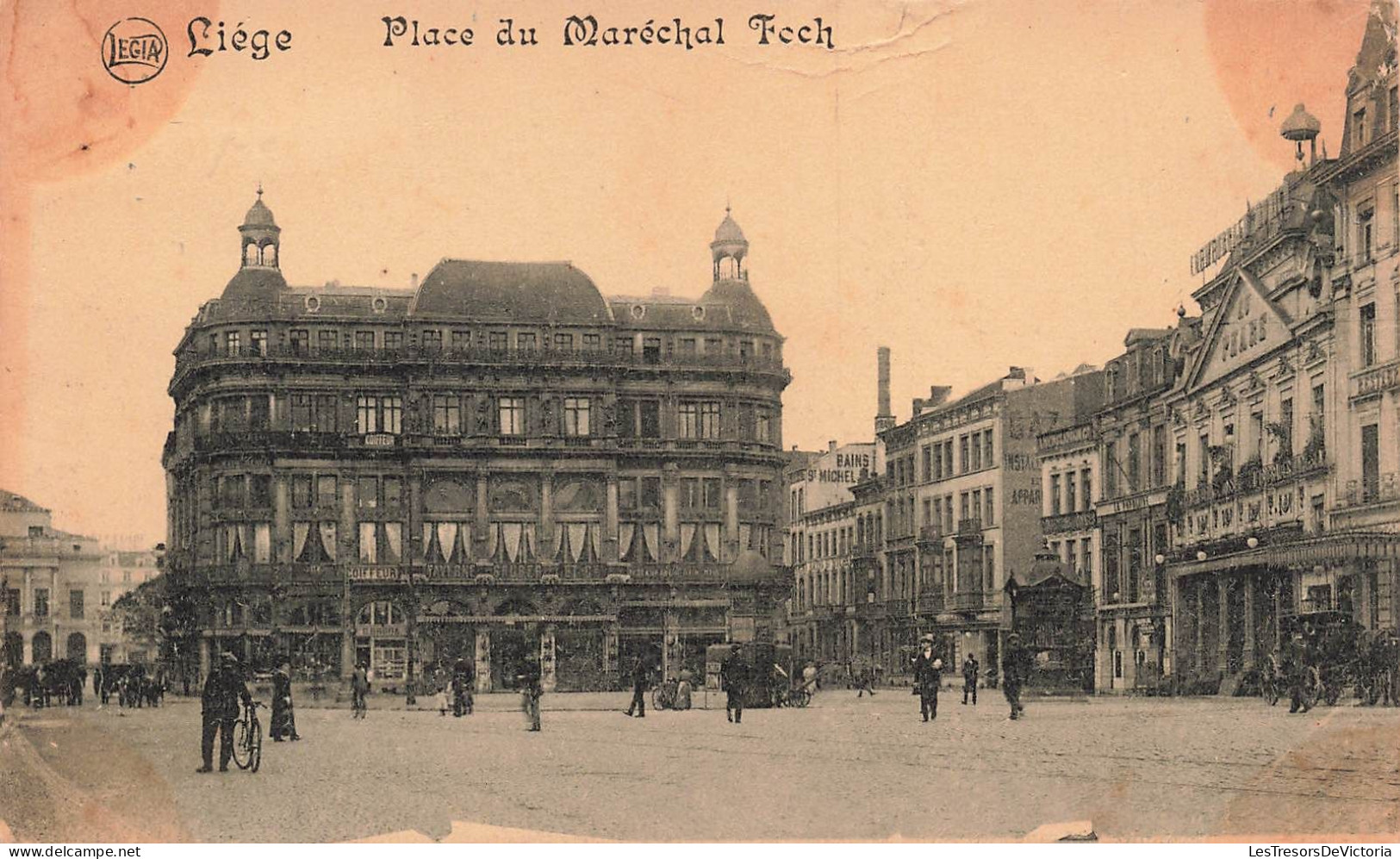 BELGIQUE - Liège - Place Du Maréchal Foch - Animé - Carte Postale Ancienne - Lüttich