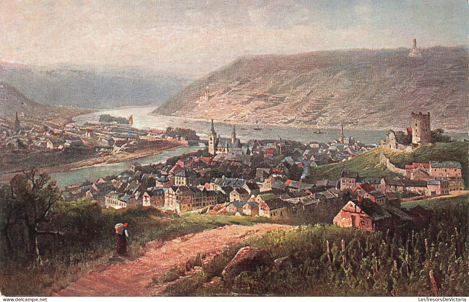 ALLEMAGNE - Bingen - Village - Clocher - Tableau - Carte Postale Ancienne - Autres & Non Classés