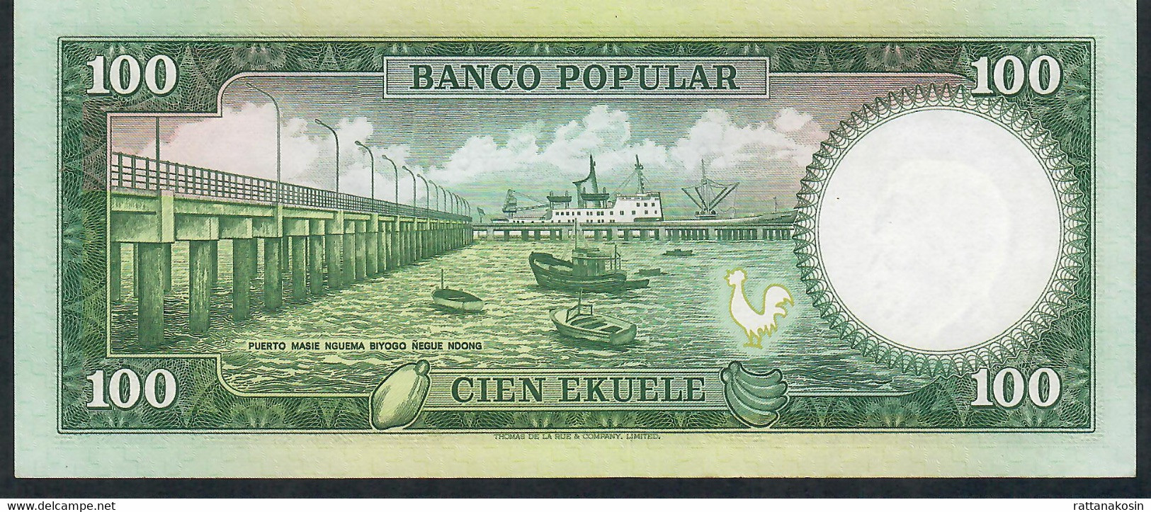 EQUATORIAL GUINEA P11 100 EKUELE 1975 #C/13     UNC. - Aequatorial-Guinea