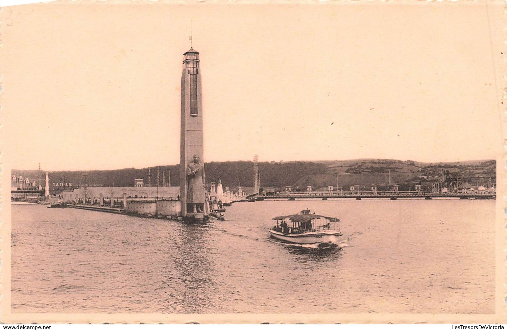 BELGIQUE - Liège - Mémorial Au Roi Albert - L'entrée Du Canal - Carte Postale Ancienne - Liège