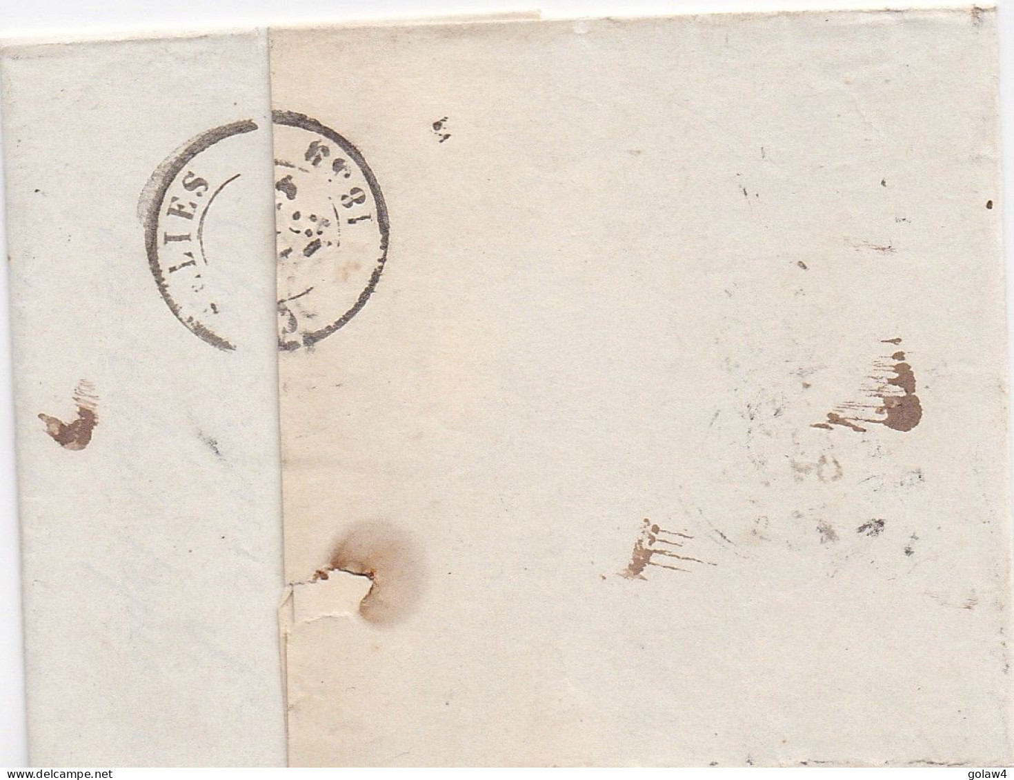 34585# BELGIQUE LEOPOLD MEDAILLON N° 10A LETTRE Obl 117 THUIN 1859 Pour GOSSELIES - 1849-1865 Medaillen (Sonstige)