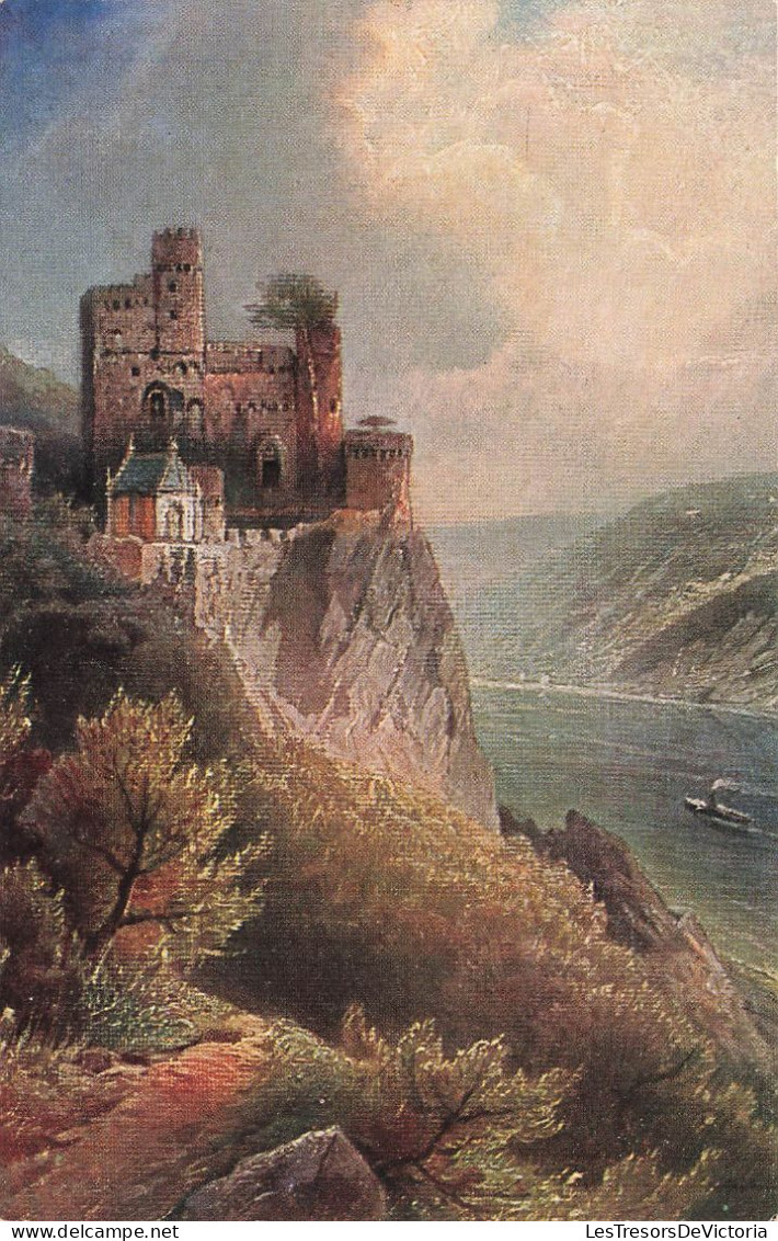 ALLEMAGNE - Burg Rheinstein - Lac - Château - Tableau - Carte Postale Ancienne - Autres & Non Classés