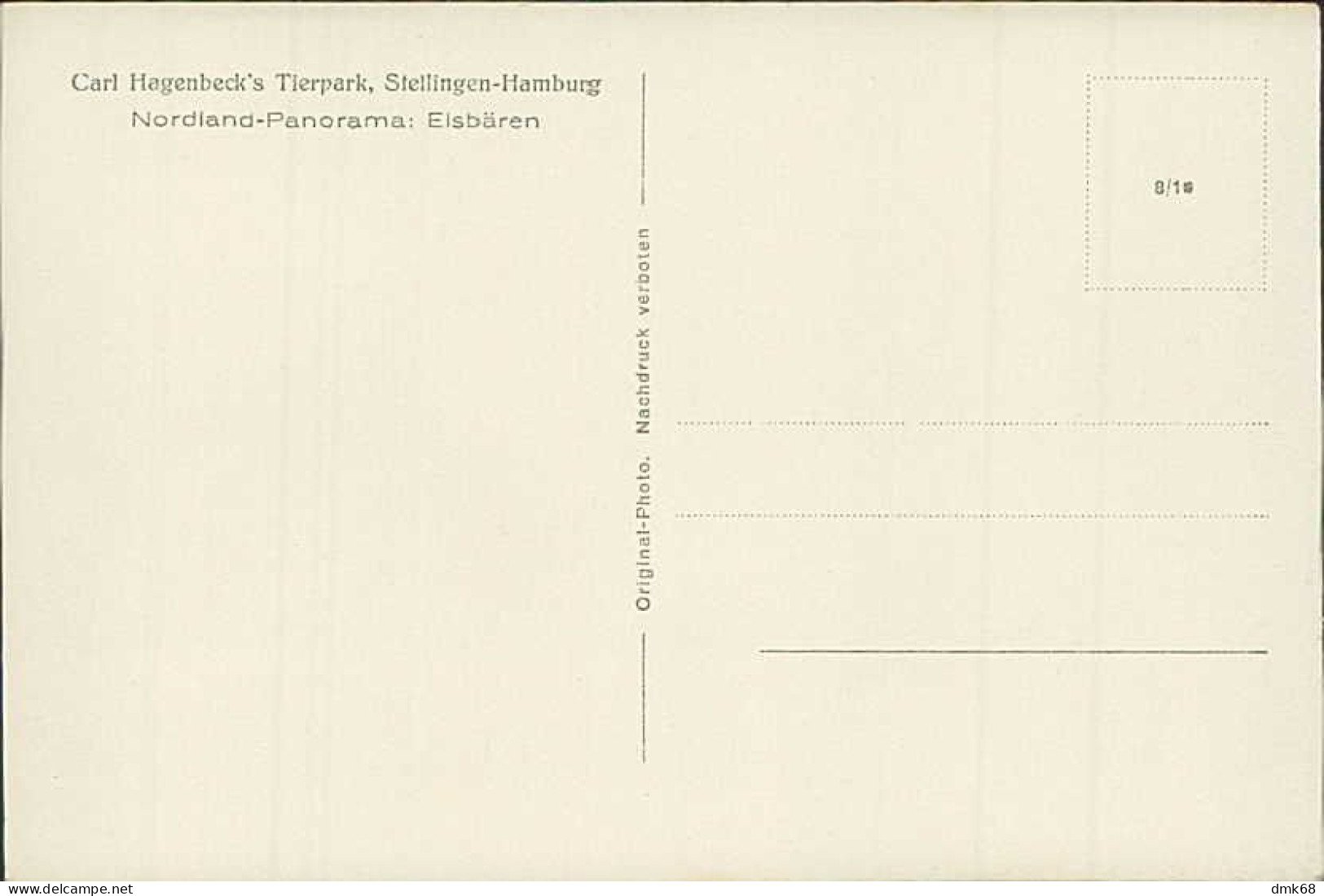 HAMBURG / STELLINGEN - CARL HAGENBECK'S TIERPARK - NORDLAND PANORAMA - EISBÄREN / POLAR BEARS -  1930s (16885) - Stellingen