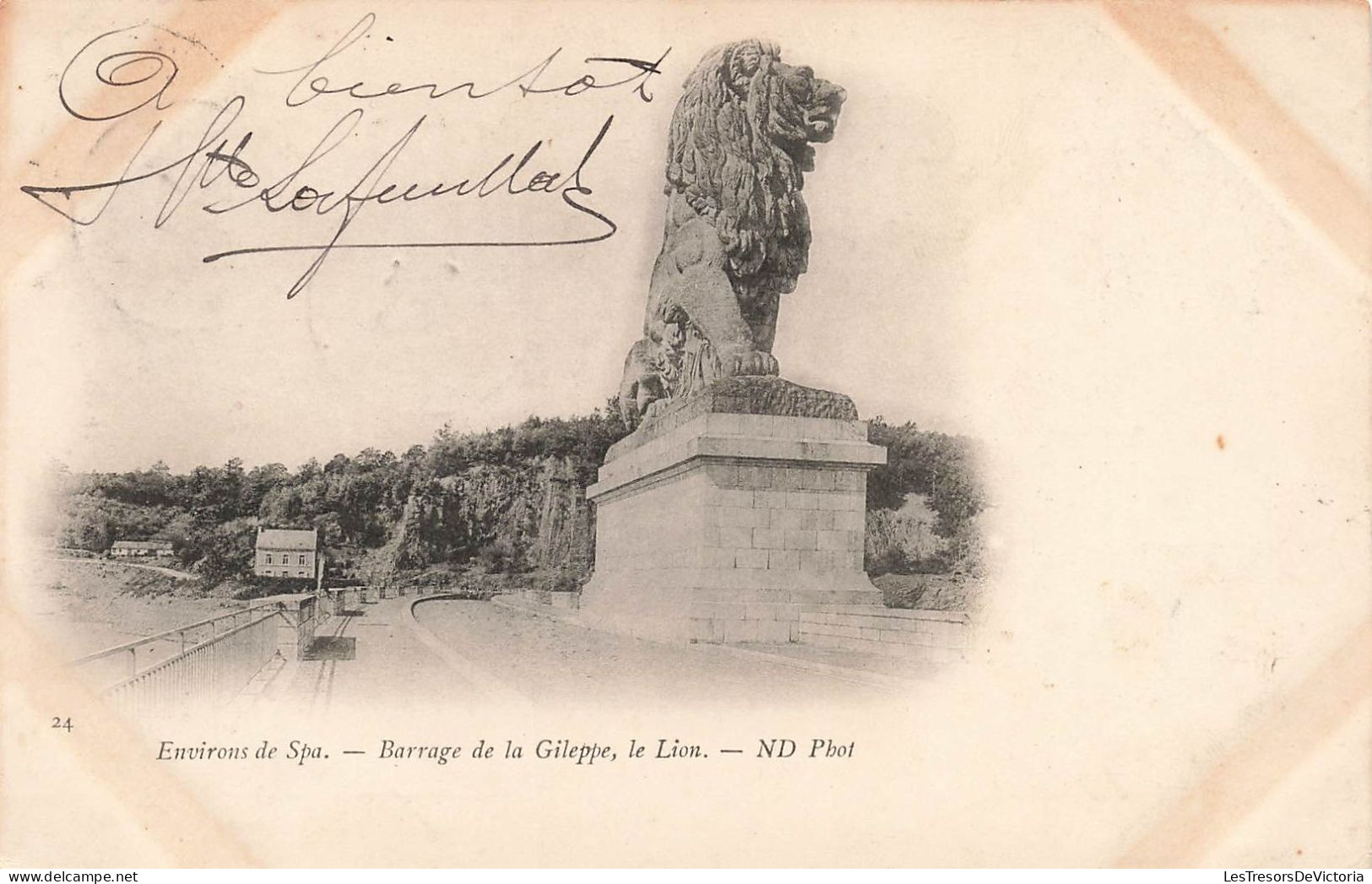 BELGIQUE - Environs De Spa - Barrage De La Gileppe - Le Lion - ND Phot - Carte Postale Ancienne - Spa