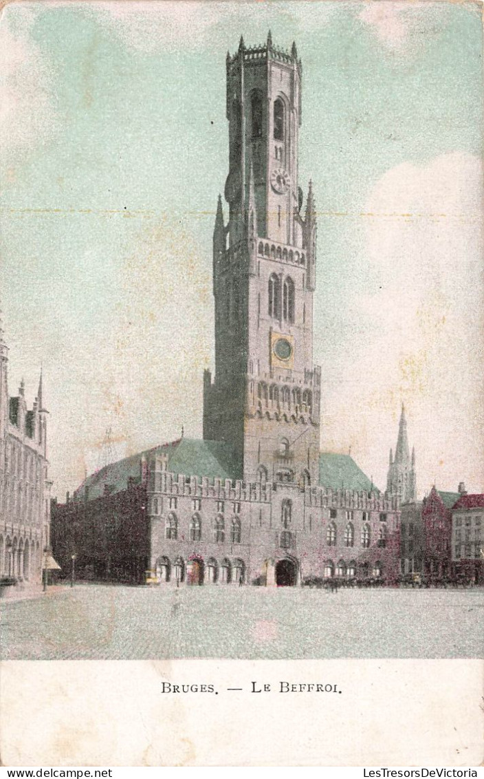 BELGIQUE - Bruges - Le Beffroi - Colorisé - Carte Postale Ancienne - Brugge