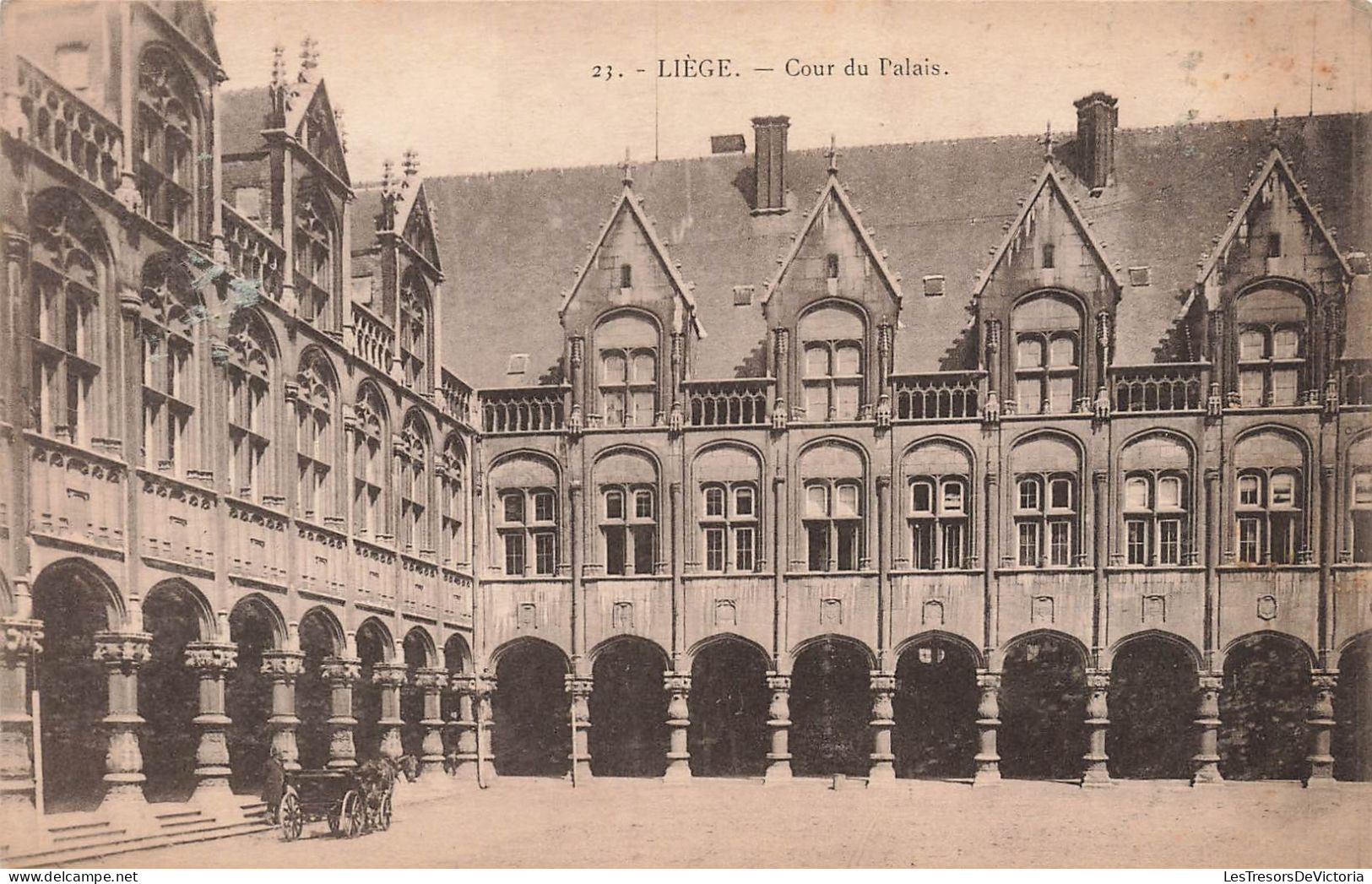 BELGIQUE - Liège - Cour Du Palais - Carte Postale Ancienne - Liege