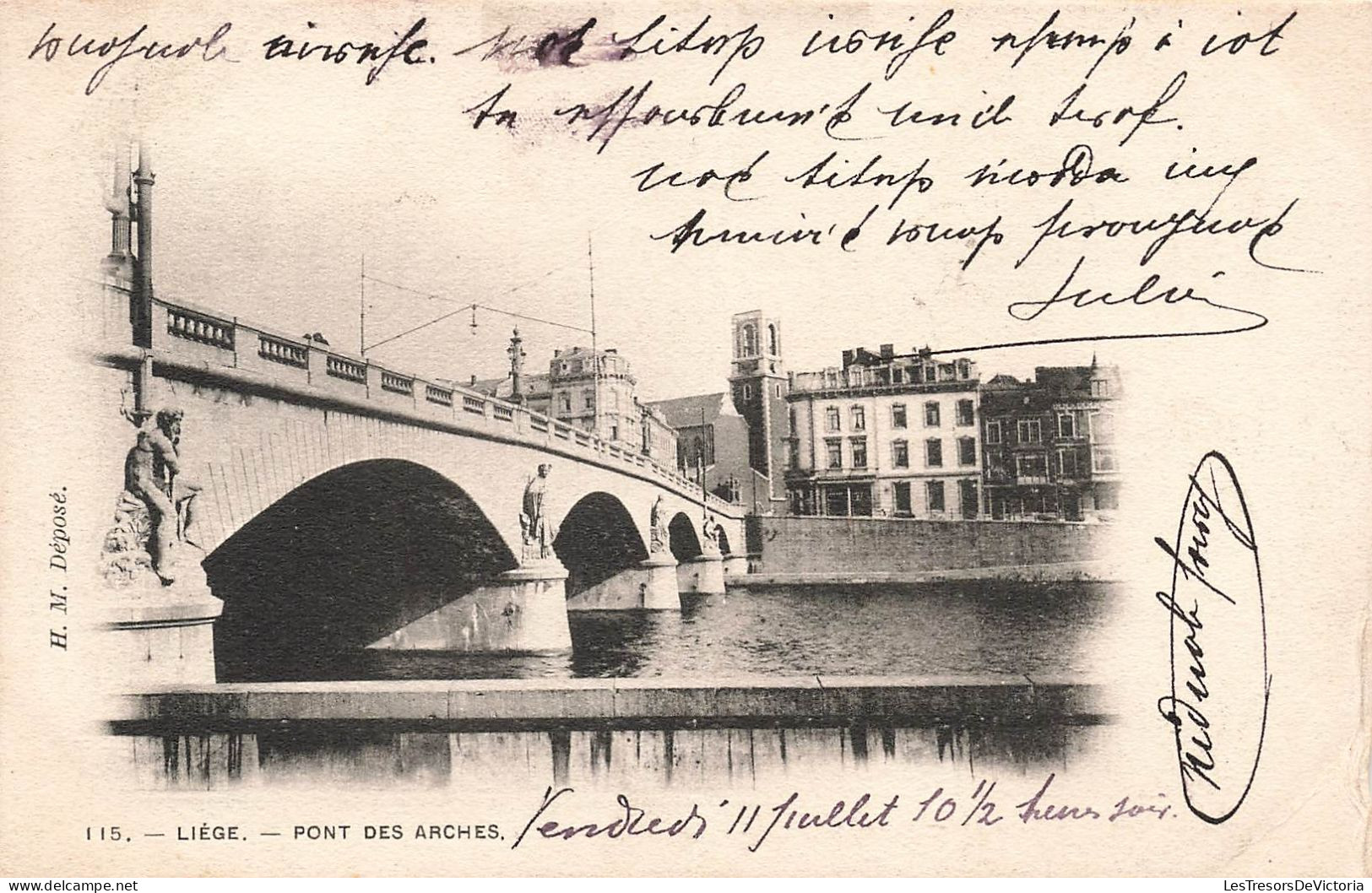 BELGIQUE - Liège - Pont Des Arches - Carte Postale Ancienne - Lüttich