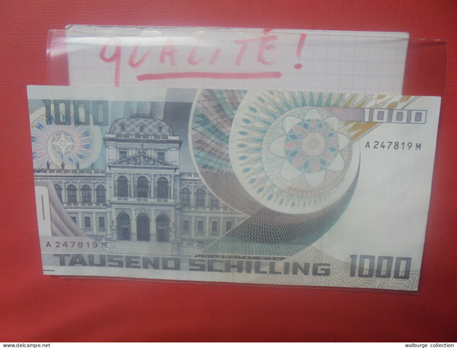 AUTRICHE 1000 SCHILLING 1983 Série A-L COTES:110-275$ Peu Circuler Jolie Qualité (B.31) - Oesterreich