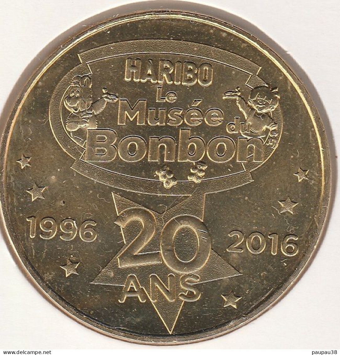 MONNAIE DE PARIS 2016 - 30 UZÈS Musée Du Bonbon Haribo - Musée Du Bonbon HARIBO - 20 Ans 1996- 2016 - 2016