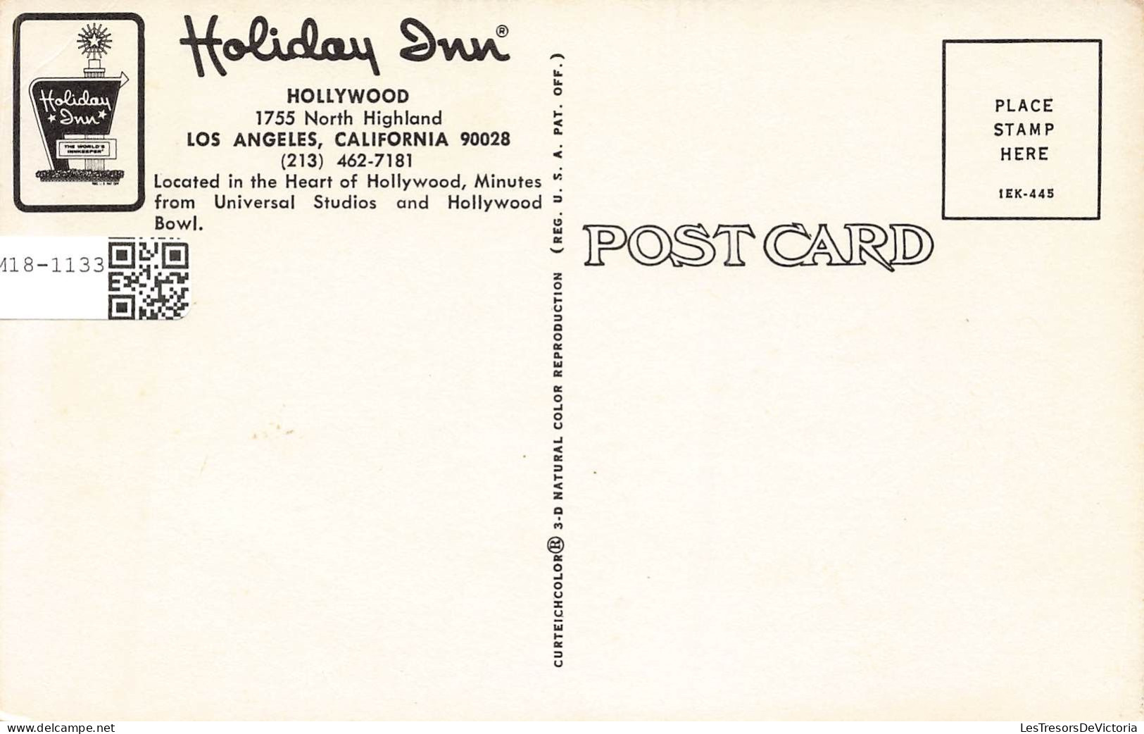 ETATS-UNIS - Los Angeles - California - Holiday Inn - Colorisé - Carte Postale - Los Angeles