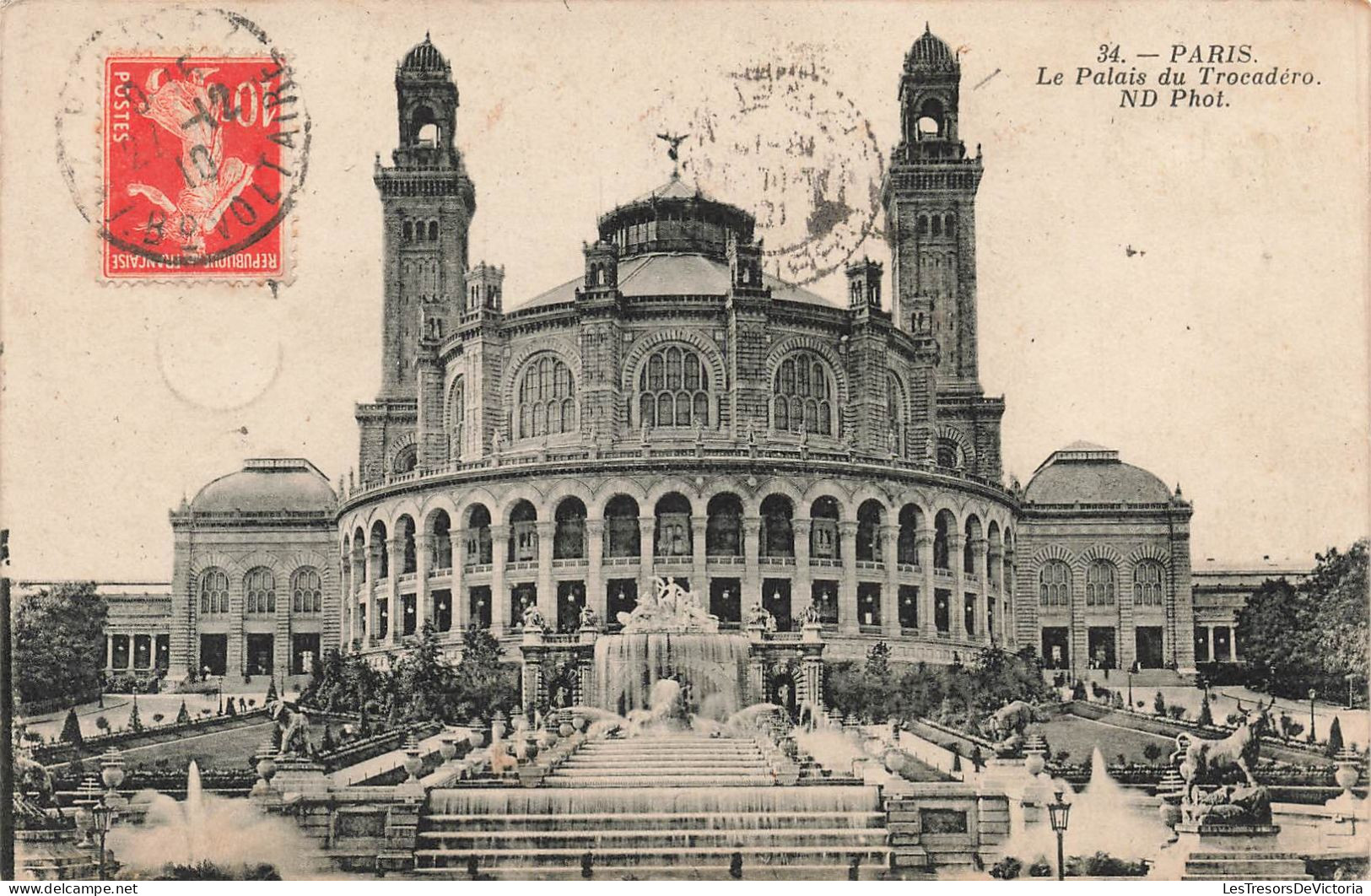 FRANCE - Paris - Le Palais Du Trocadéro - Carte Postale Ancienne - Otros Monumentos