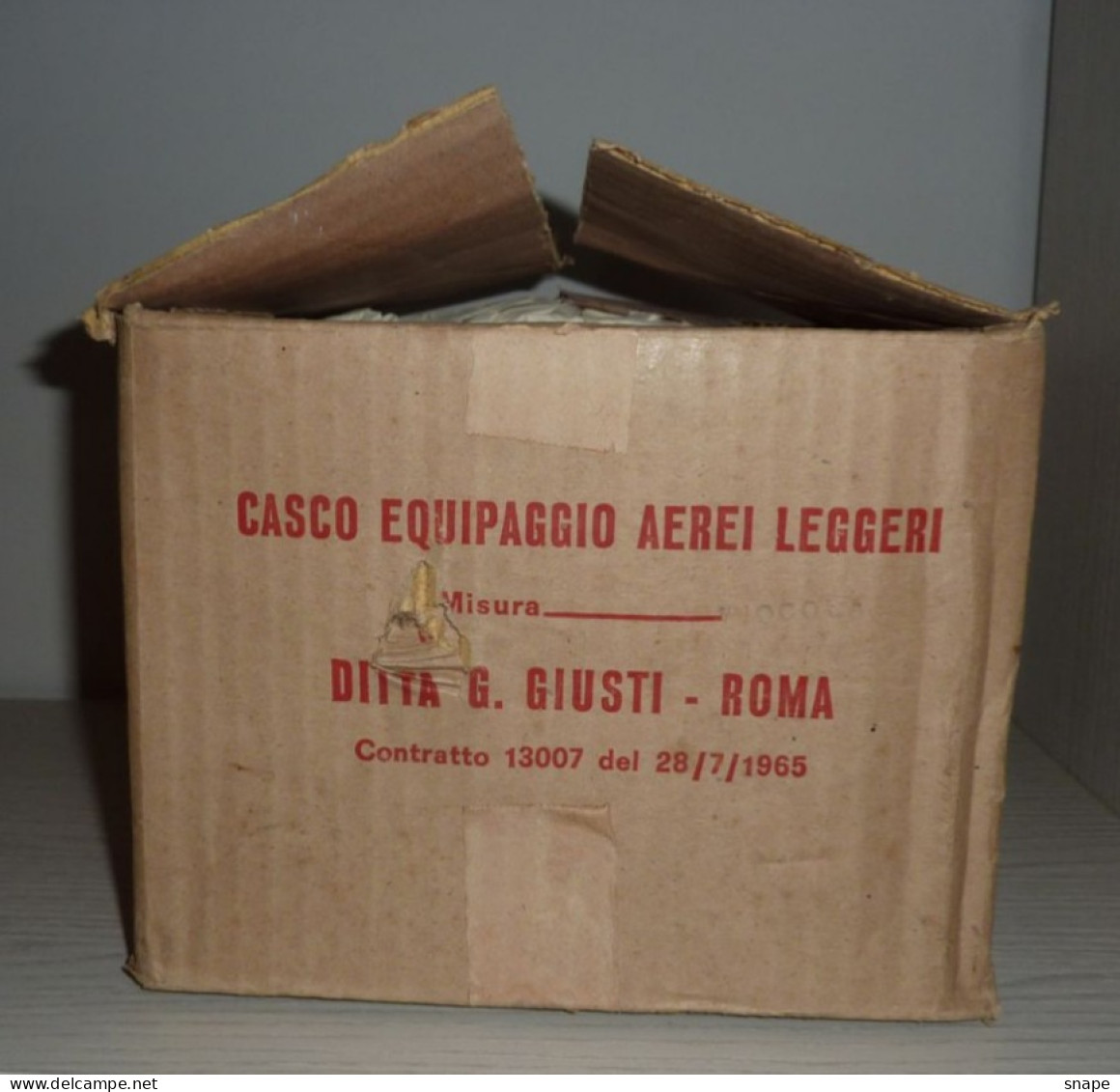 Casco Protettivo Equipaggi Aerei Leggeri ALE Esercito Italiano - NOS - originale - italian army air force helmet (r.276)