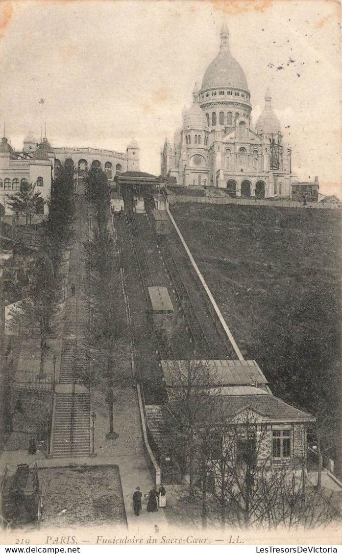 FRANCE - Paris - Funiculaire Des Sacré-cœur - Carte Postale Ancienne - Andere Monumenten, Gebouwen