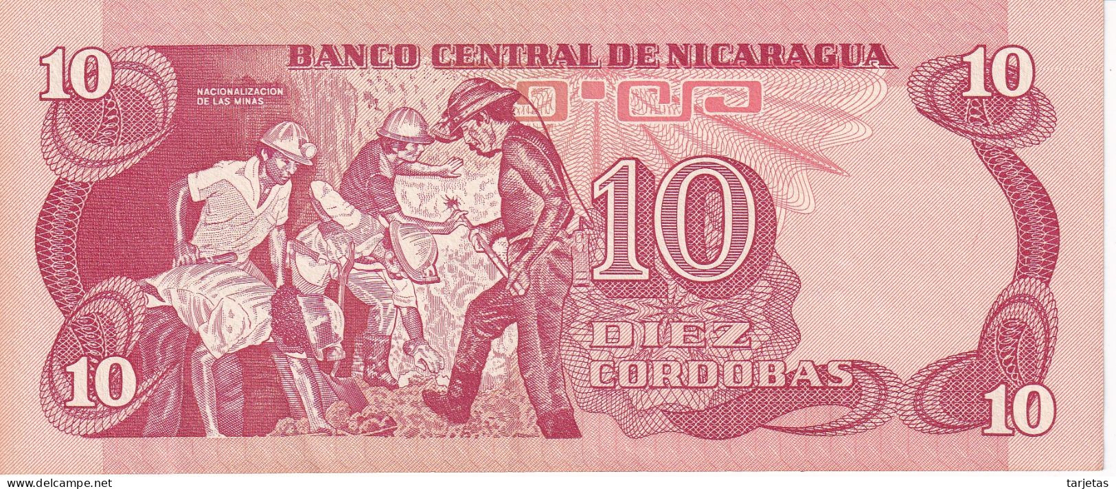 BILLETE DE NICARAGUA DE 10 CORDOBAS DEL AÑO 1979 CALIDAD EBC (XF) (BANK NOTE) - Nicaragua