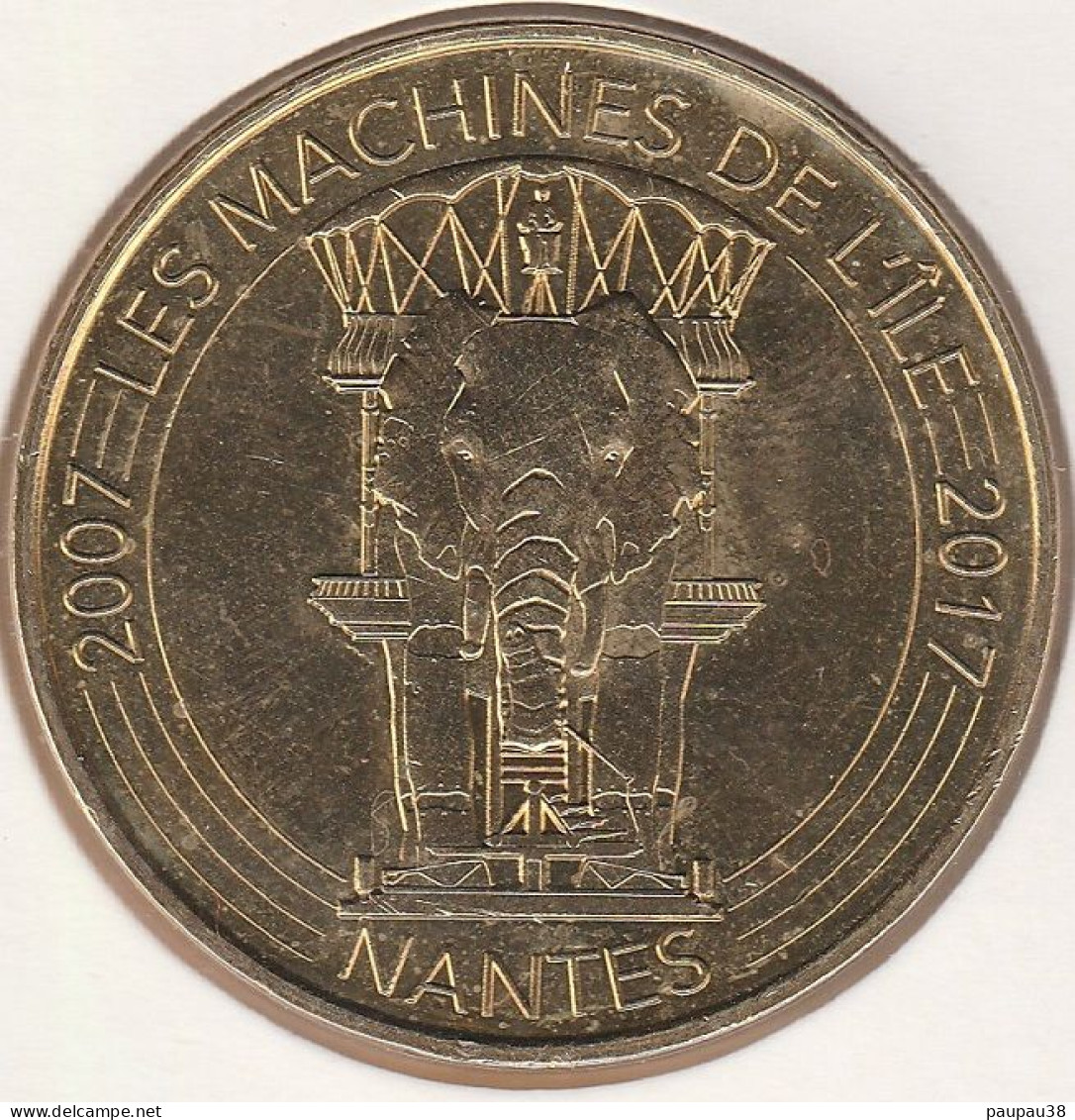 MONNAIE DE PARIS 2016 - 44 NANTES Les Machines De L'Île -10 Ans Des Machines De L' Île 2007-2017 -2016 - 2016