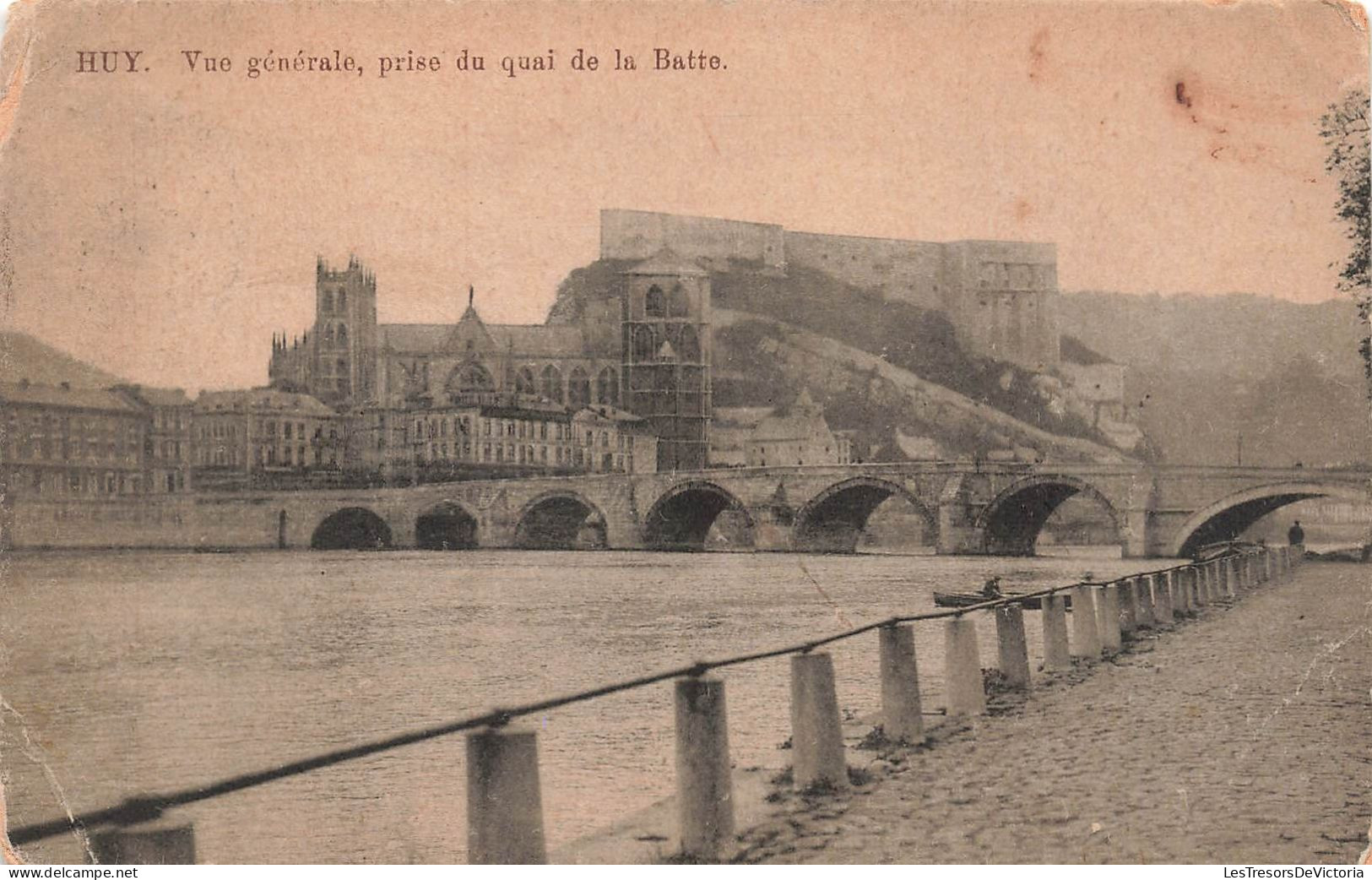 BELGIQUE - Huy - Vue Générale, Prise Du Quai De La Batte - Carte Postale Ancienne - Hoei