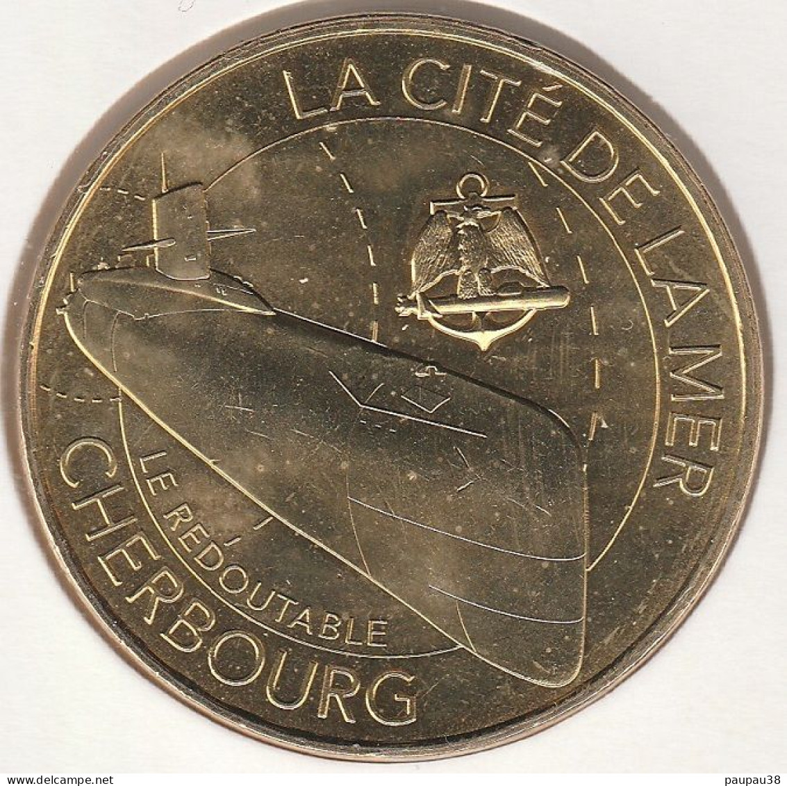 MONNAIE DE PARIS 2016 - 50 CHERBOURG-OCTEVILLE La Cité De La Mer - Cherbourg - Le Redoutable Et Le Blason - 2016