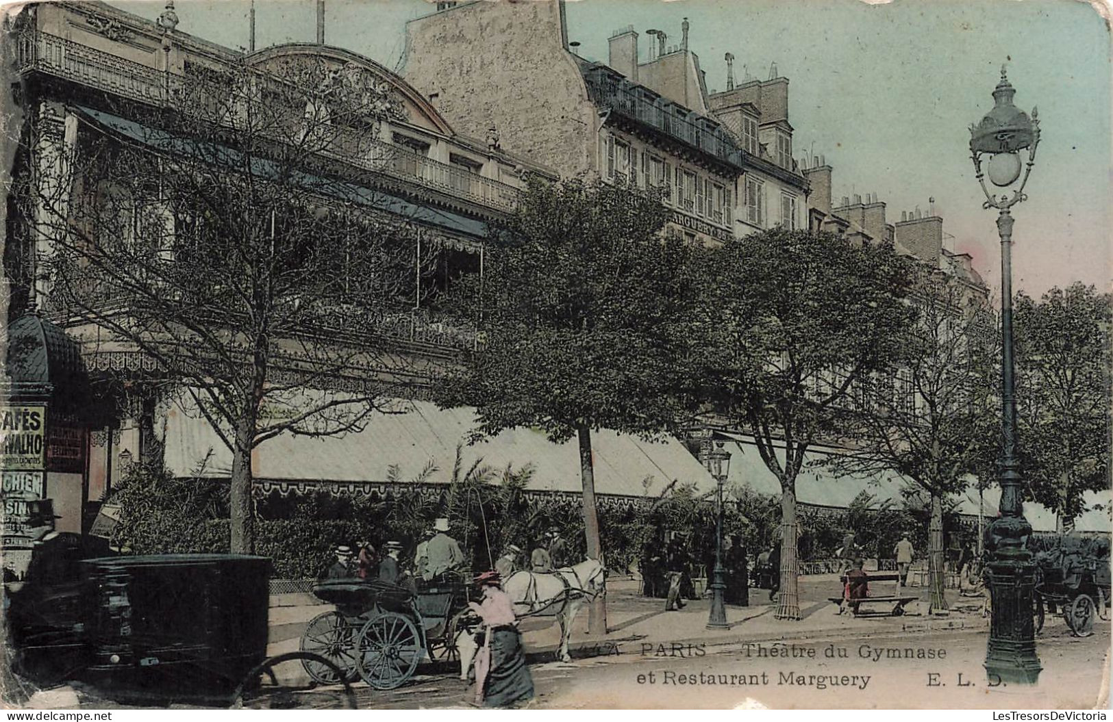 FRANCE - Paris - Théâtre Du Gymnase Et Restaurant Marguery - Colorisé - Carte Postale Ancienne - Bar, Alberghi, Ristoranti