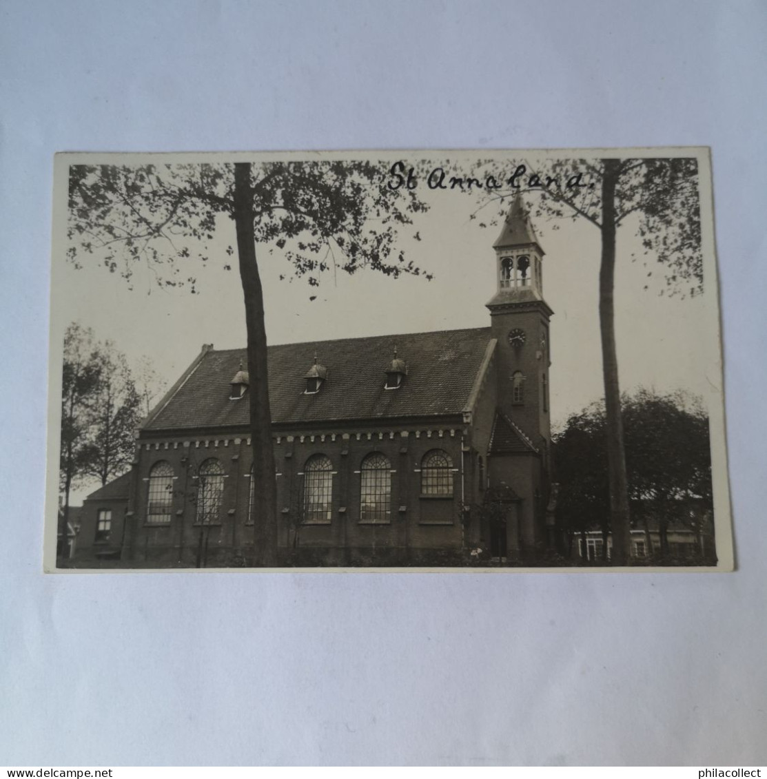 Sint - St. Annaland (gem.Tholen)(Zld.) FOTOKAART // Ned. Herv. Kerk 19?? - Autres & Non Classés