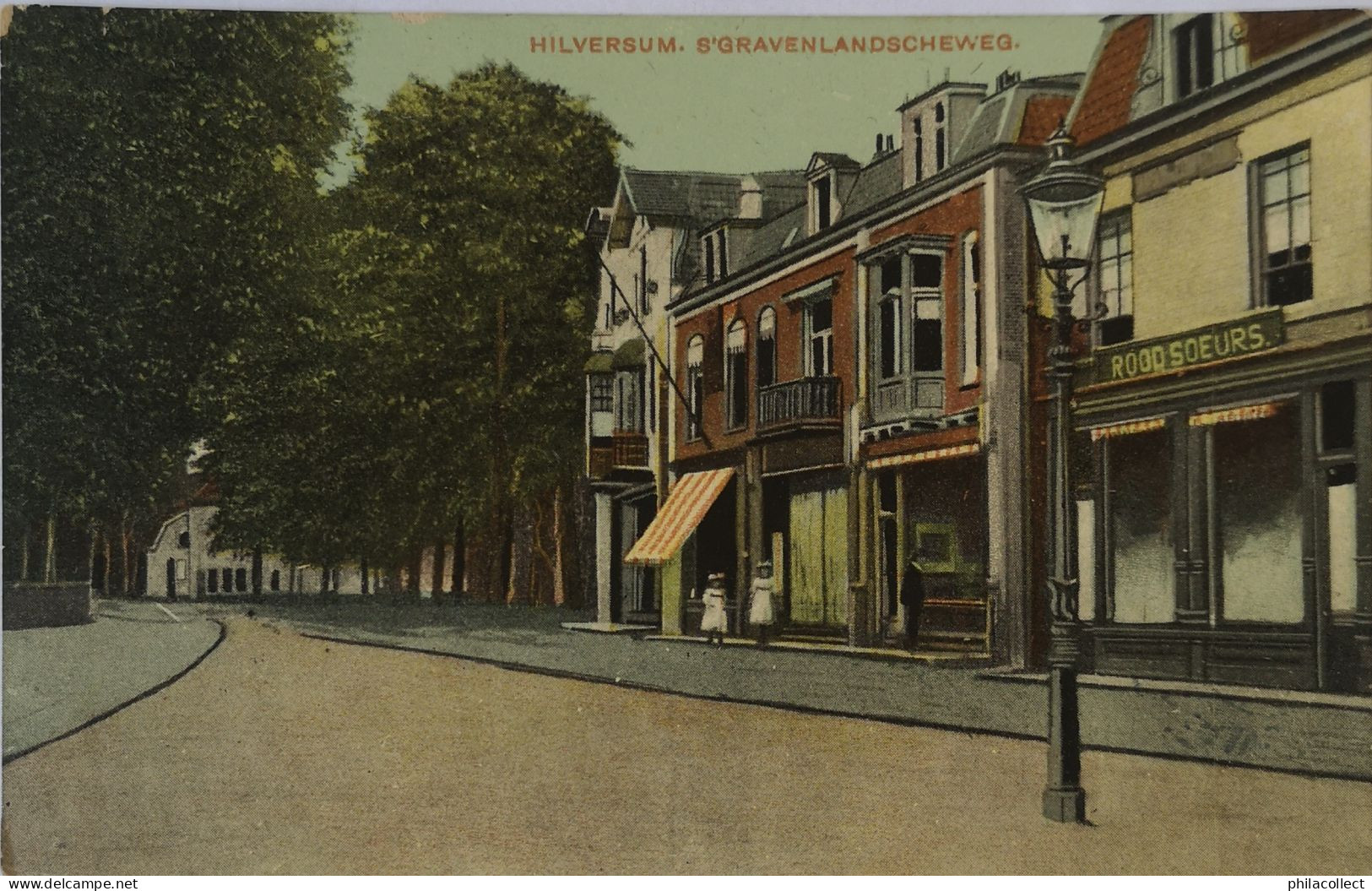 Hilversum // S Gravelandscheweg (winkels) 1913 - Hilversum