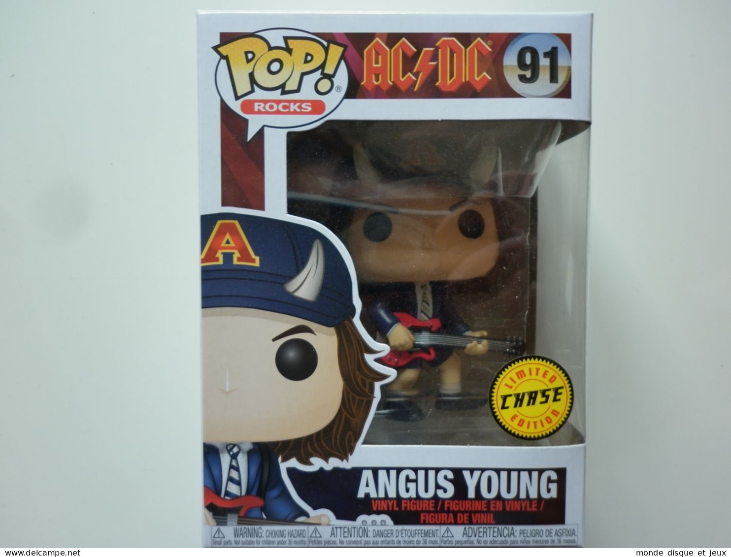 AC/DC Angus Young Figurine Pop N°91 Limited Edition Chase - Objets Dérivés