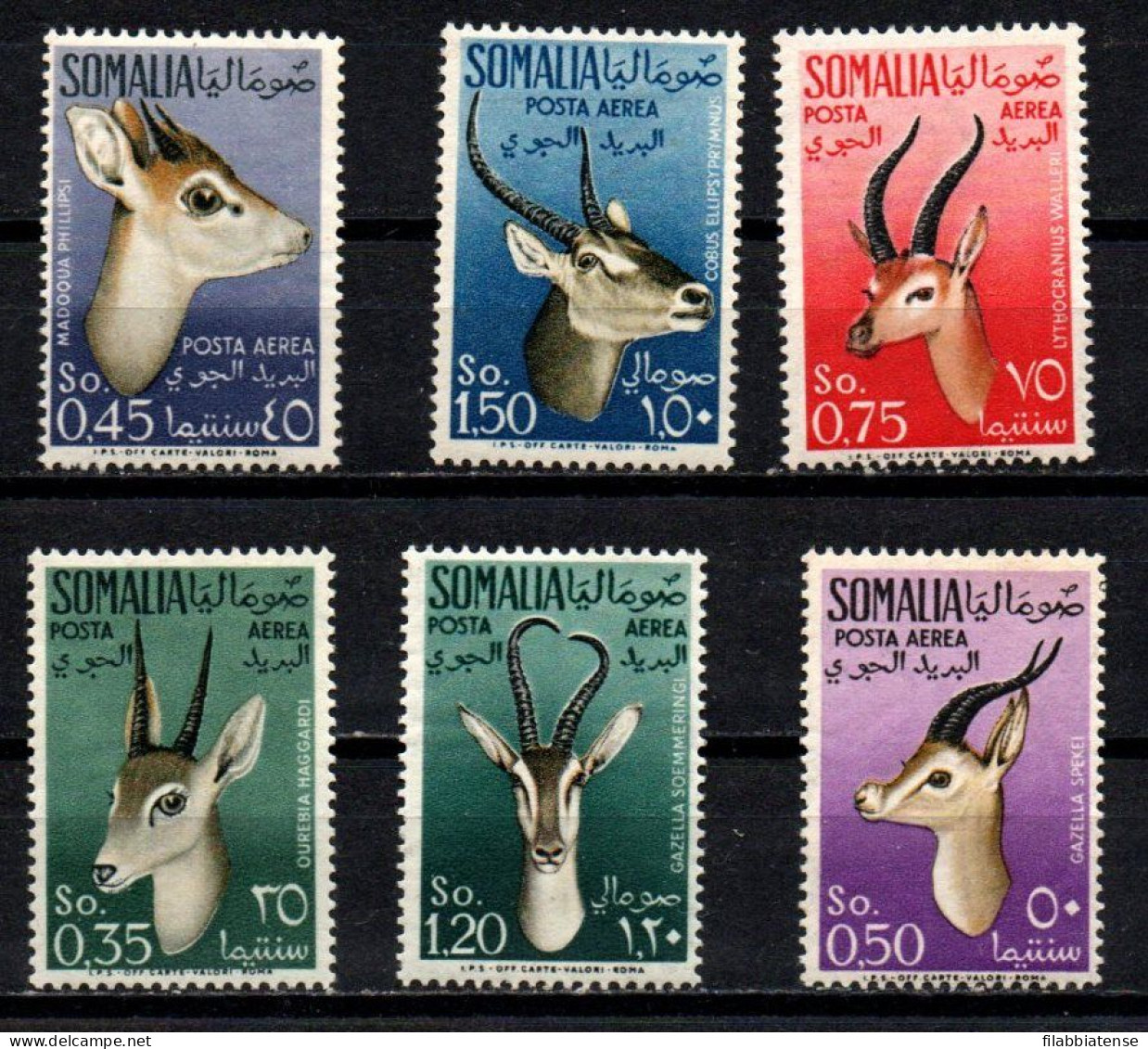 1955 - Italia - Somalia AFIS PA 26/PA 31 Animali   ------- - Somalie (AFIS)