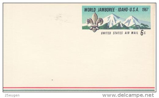 USA 1967 12TH WORLD JAMBOREE POSTCARD MINT - 1961-80
