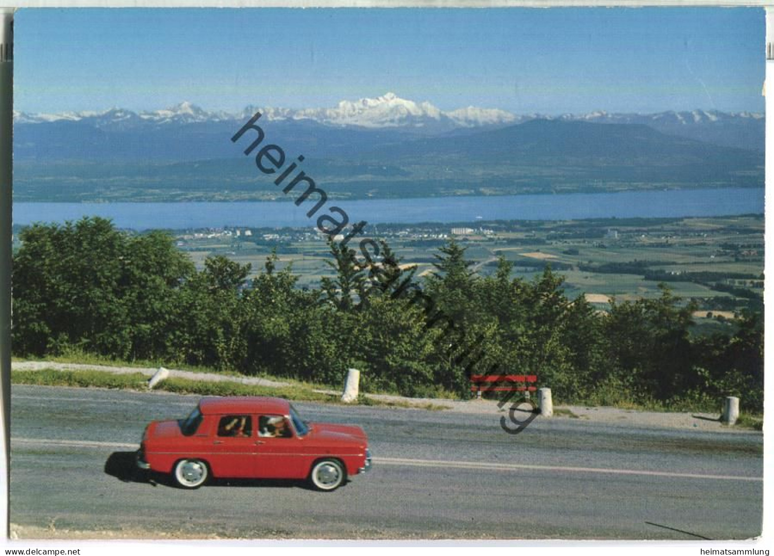 St. Cergue - La Route Blanche Geneve-Paris - Auto - Edition Deriaz Baulmes 70er Jahre - Baulmes