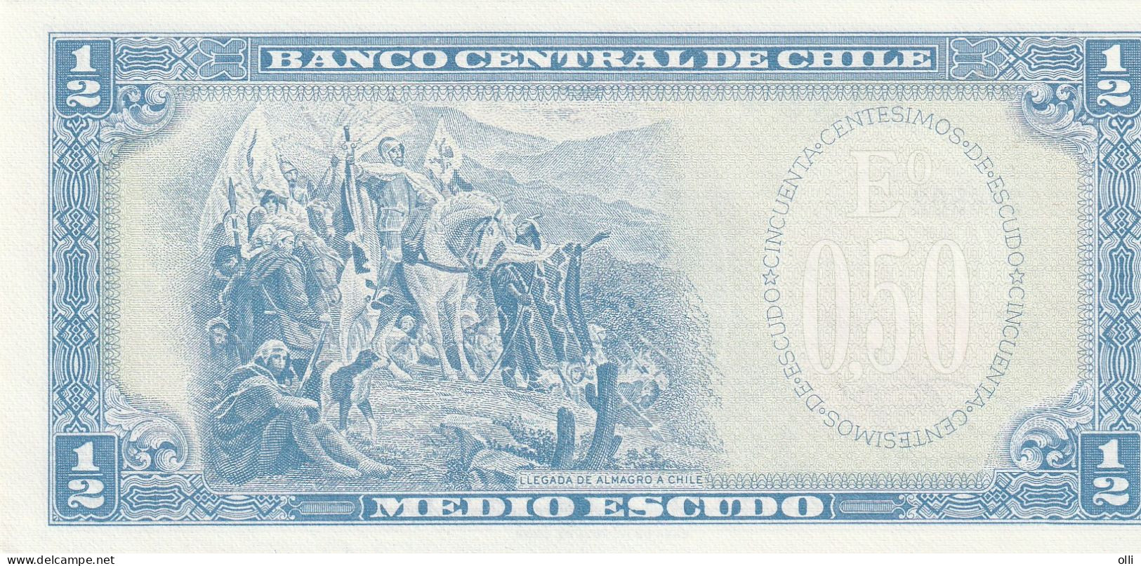 ChILE 1/2 ESCUDO 1962  P-134 UNC - Chile