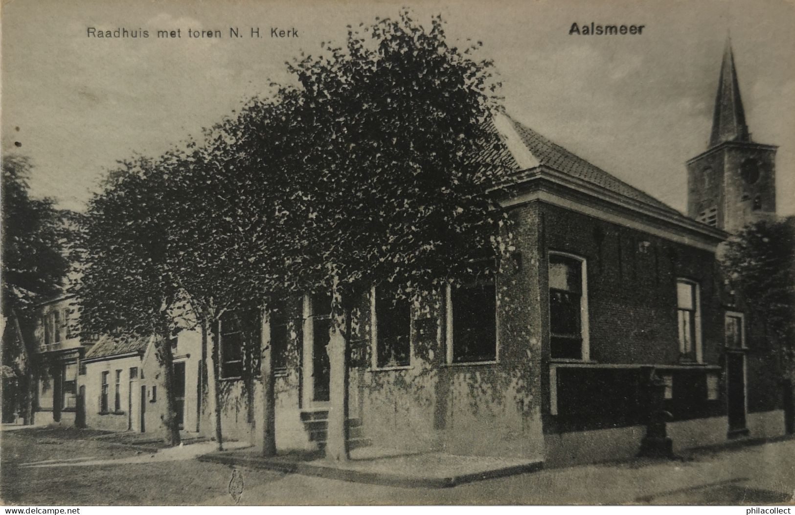 Aalsmeer // Raadhuis Met Toren N. H. Kerk 19?? - Aalsmeer