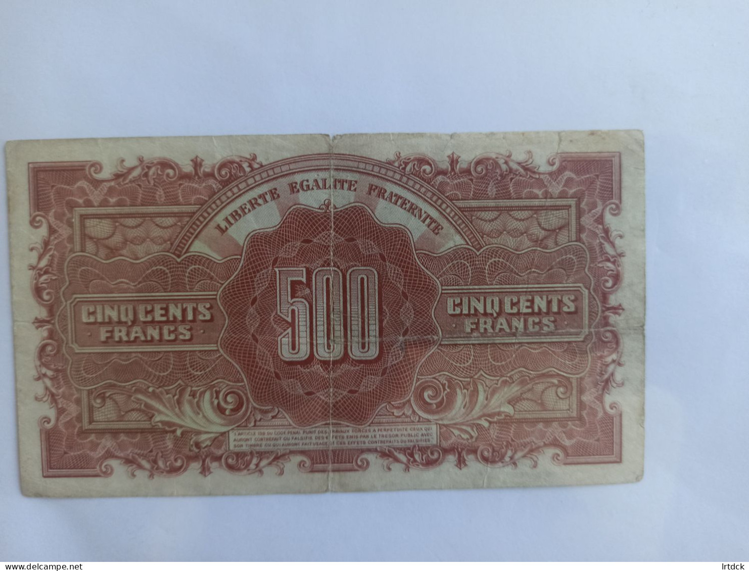 France 500 Francs Marianne 1944 - 1943-1945 Maríanne