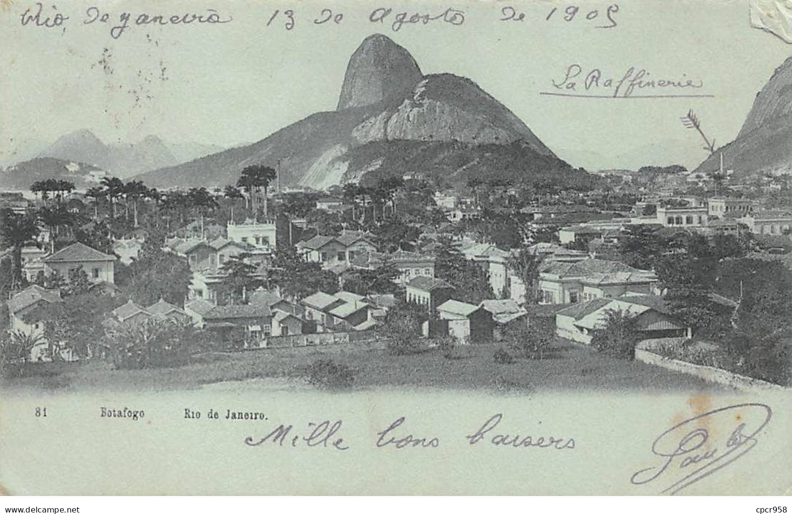 Brésil - N°79916 - RIO DE JANEIRO - Botafogo - Carte Avec Un Bel Affranchissement - Rio De Janeiro