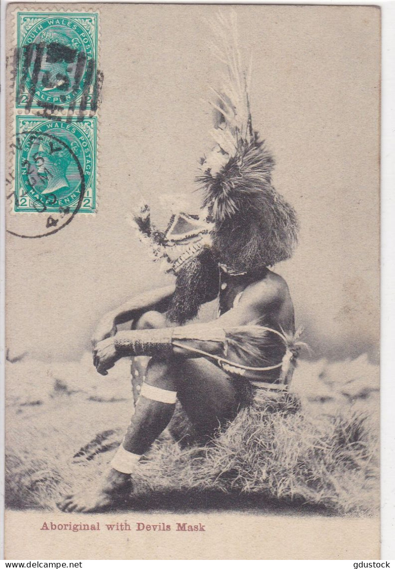 Australie - Aboriginal With Devile Mask - Aborigènes