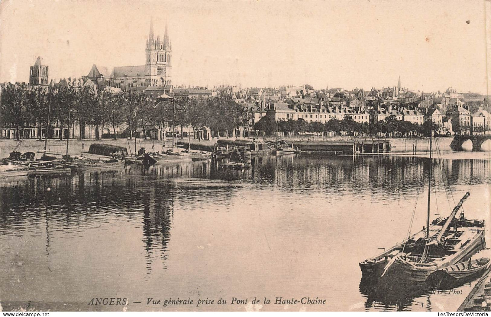 FRANCE - Angers - Vue Générale Prise Du Pont De La Haute Chaine - Carte Postale Ancienne - Angers