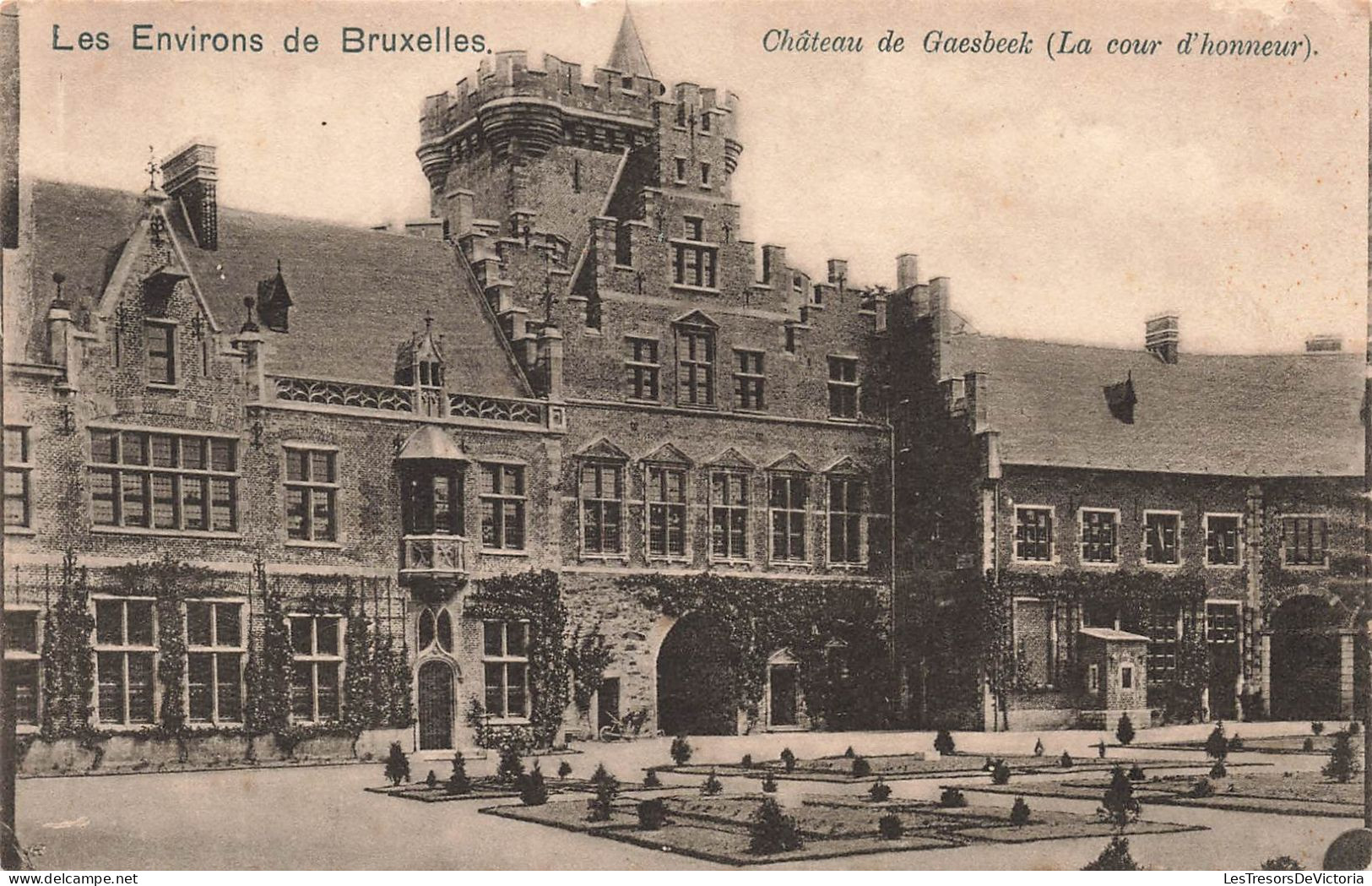 BELGIQUE - Bruxelles - Château De Gaesbeek (La Cour D'honneur) - Carte Postale Ancienne - Monuments